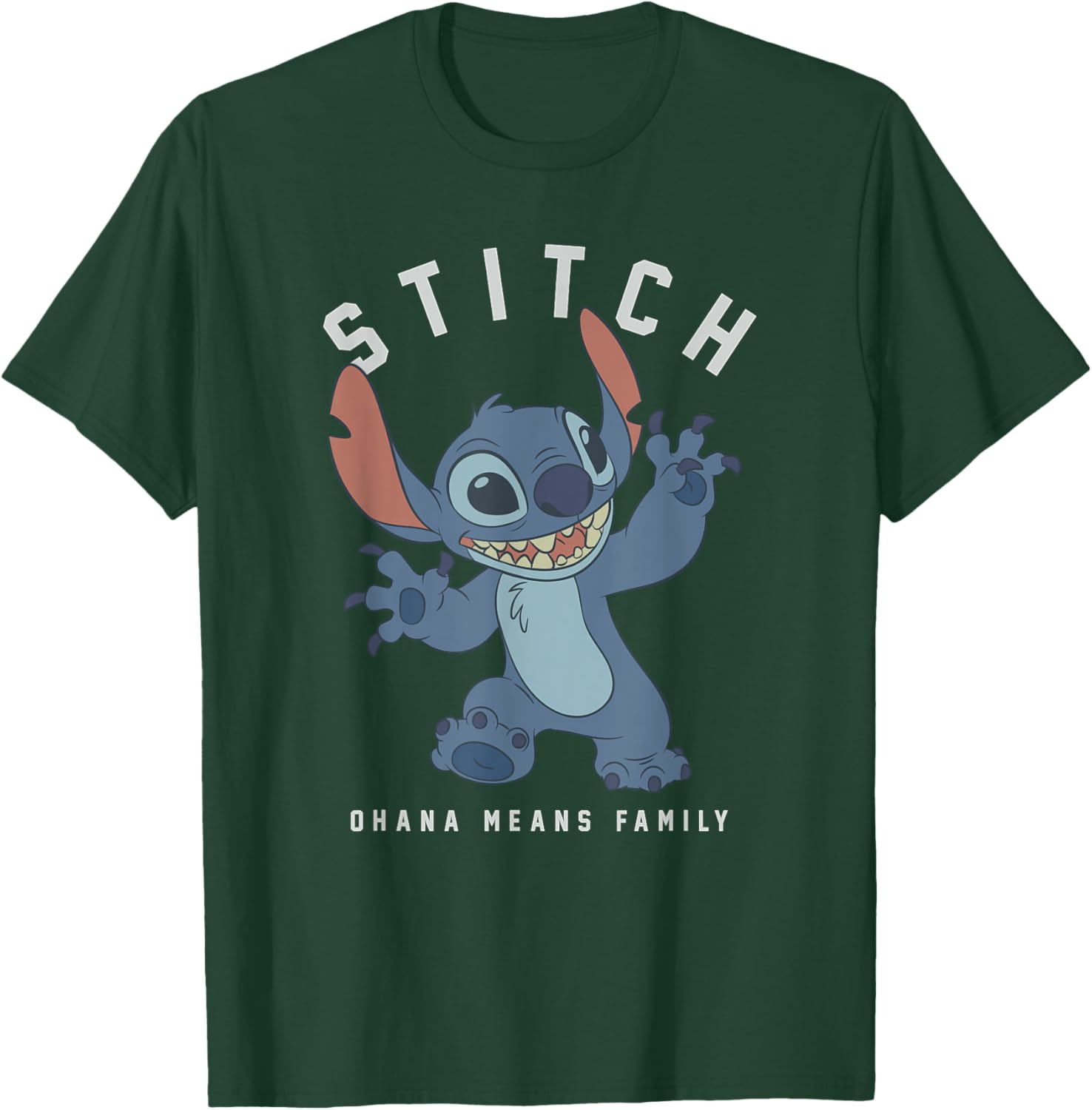 Disney Lilo & Stitch Claws Out Ohana Means Family T-Shirt - T-Shirt | Forest