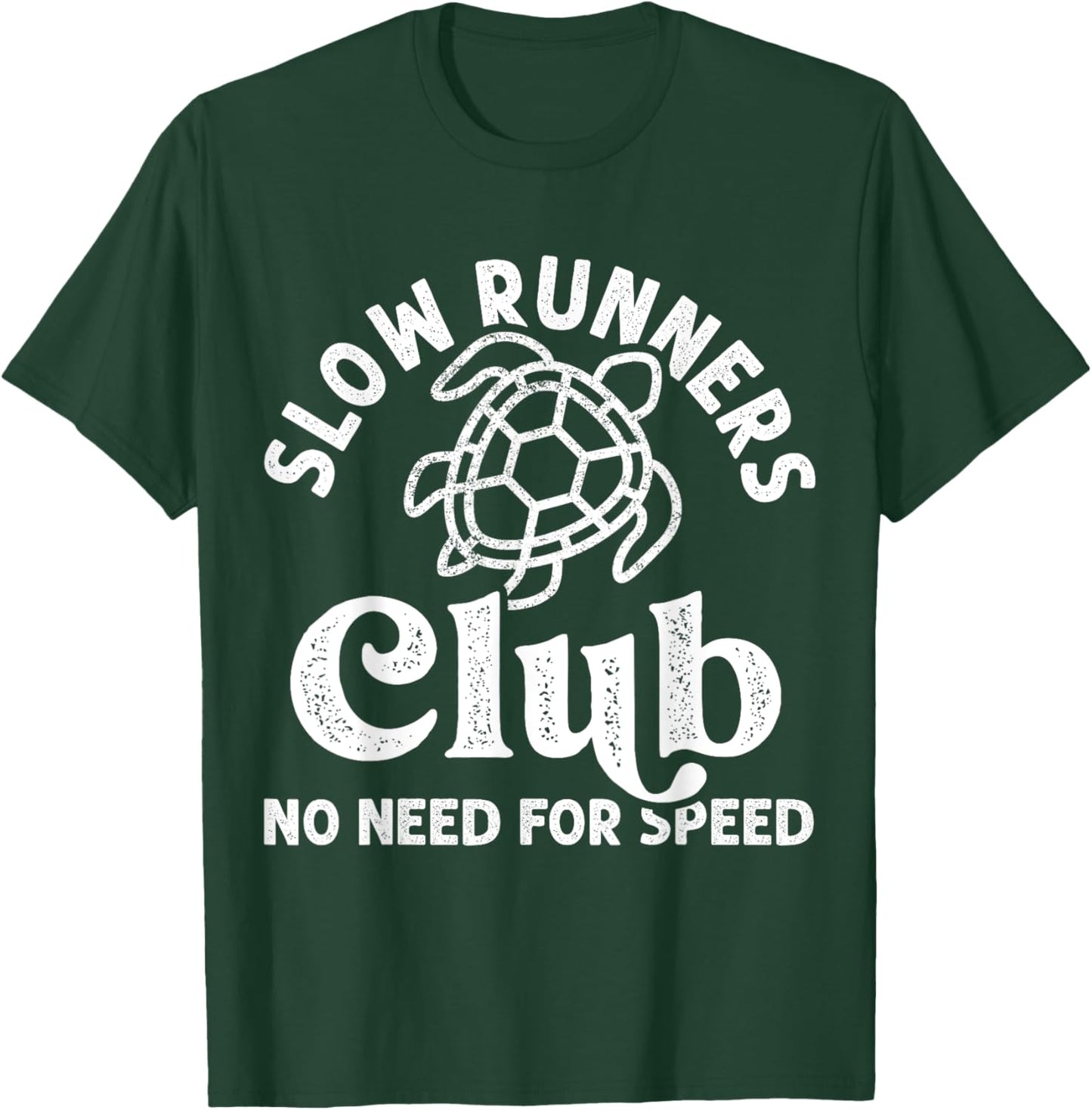 Funny Running Runner Slow Runners Club Track Cross Country T-Shirt - T-Shirt | Forest