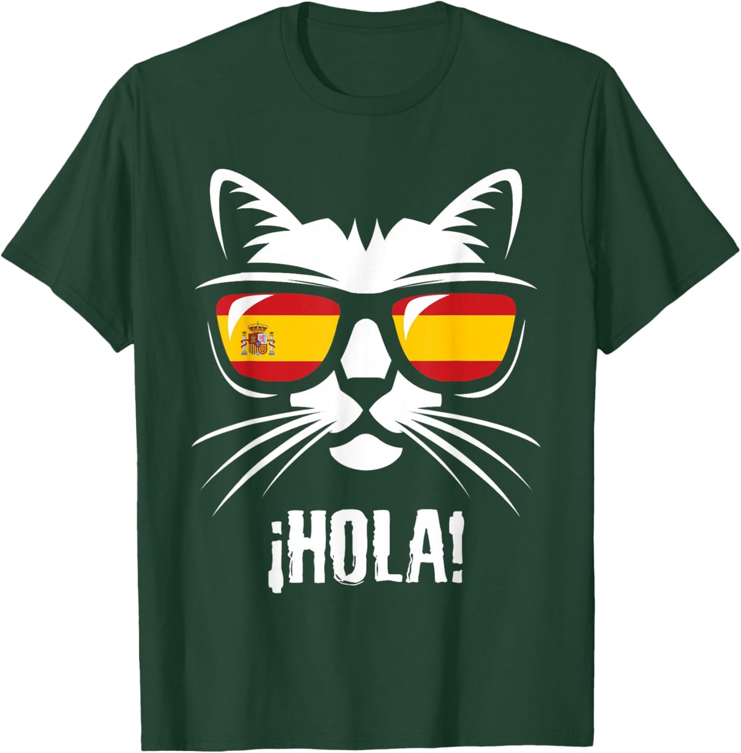 Funny Cat Spanish Flag T-Shirt - T-Shirt | Forest