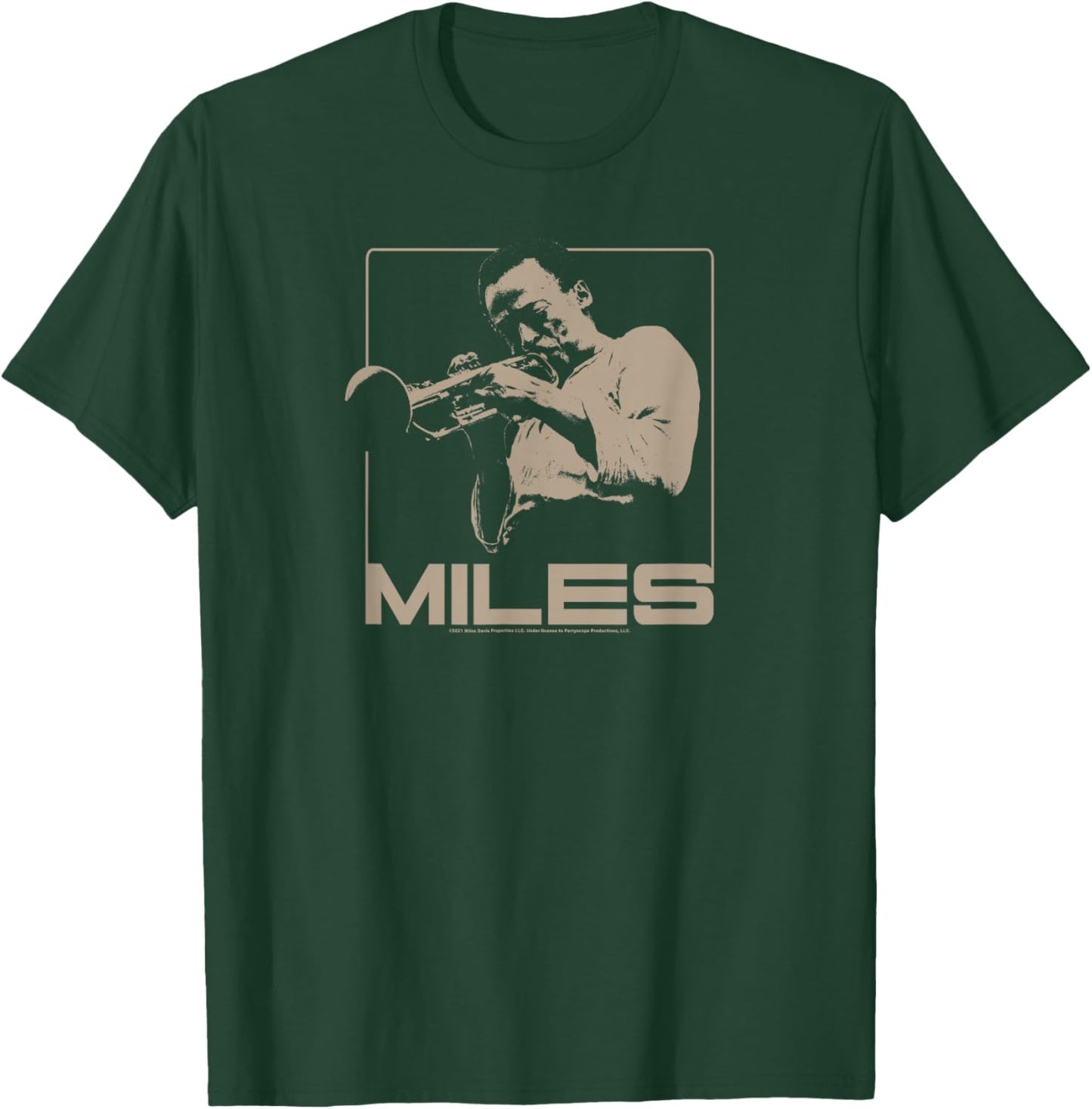 Miles Davis Monochromatic Brown T-Shirt - T-Shirt | Forest