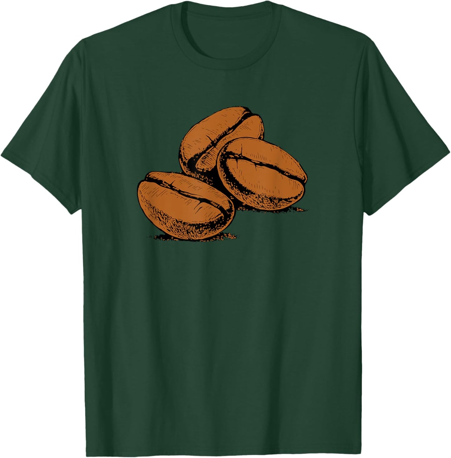 Coffee Lover - Caffeine Espresso Coffee Beans T-Shirt - T-Shirt | Forest