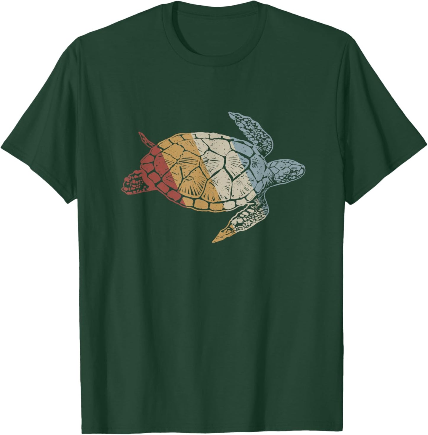 Sea Turtle Retro Style Vintage T-Shirt - T-Shirt | Forest