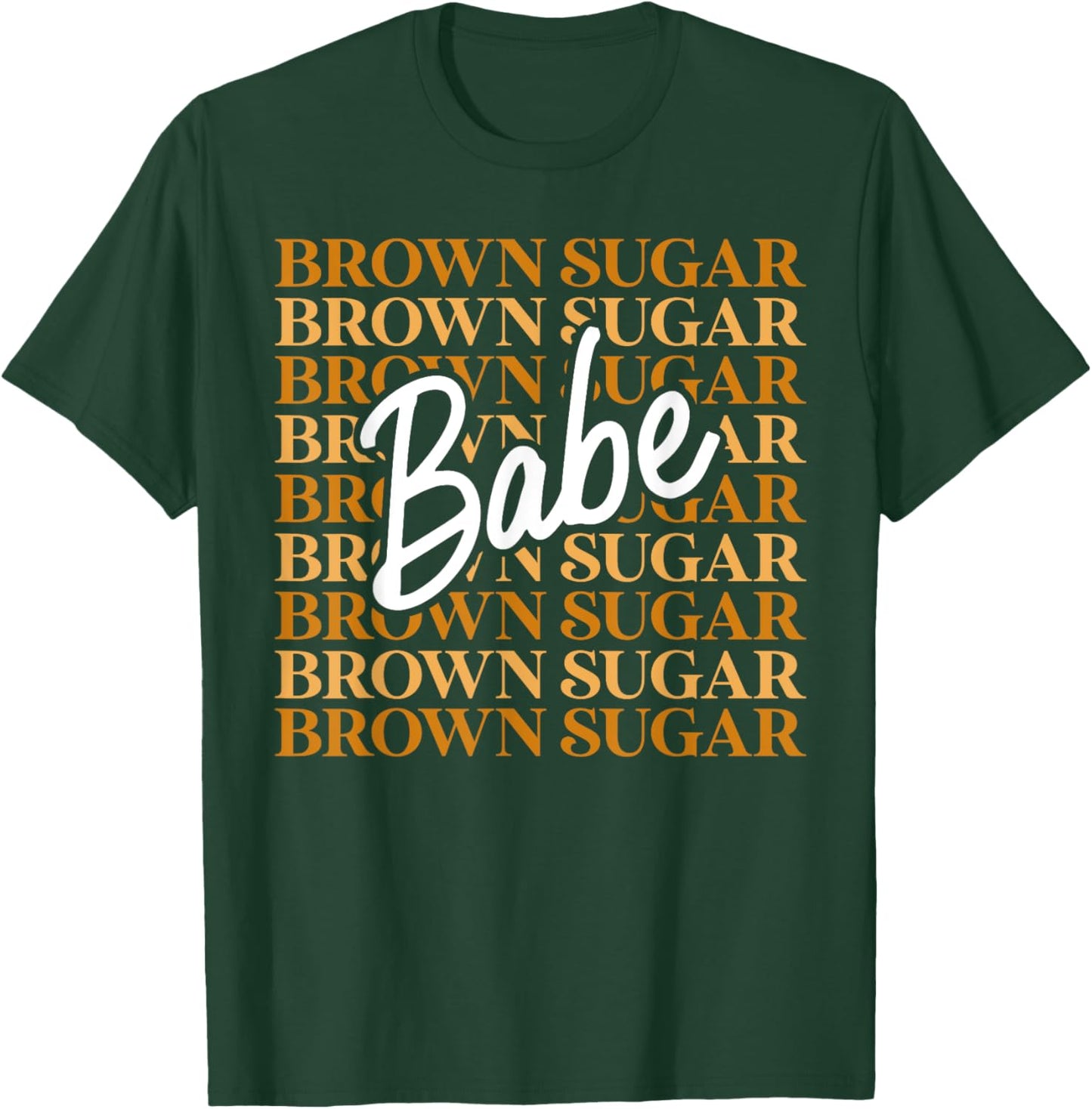 Brown Sugar Babe Black African Melanin Pride Retro Vintage T-Shirt - T-Shirt | Forest