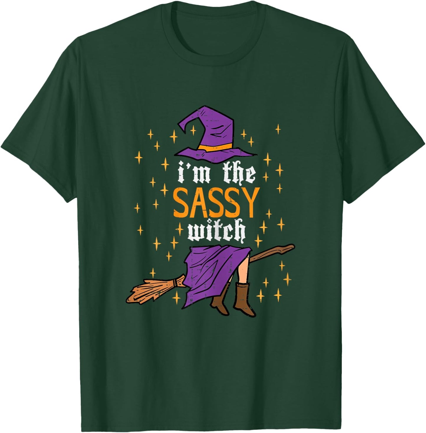 Halloween Im The Sassy Witch Funny Costume Women Girls Kids T-Shirt - T-Shirt | Forest