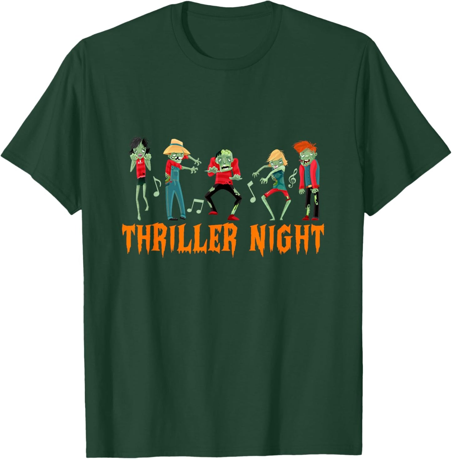 Thriller Night Halloween Dancing Zombie T-Shirt - T-Shirt | Forest