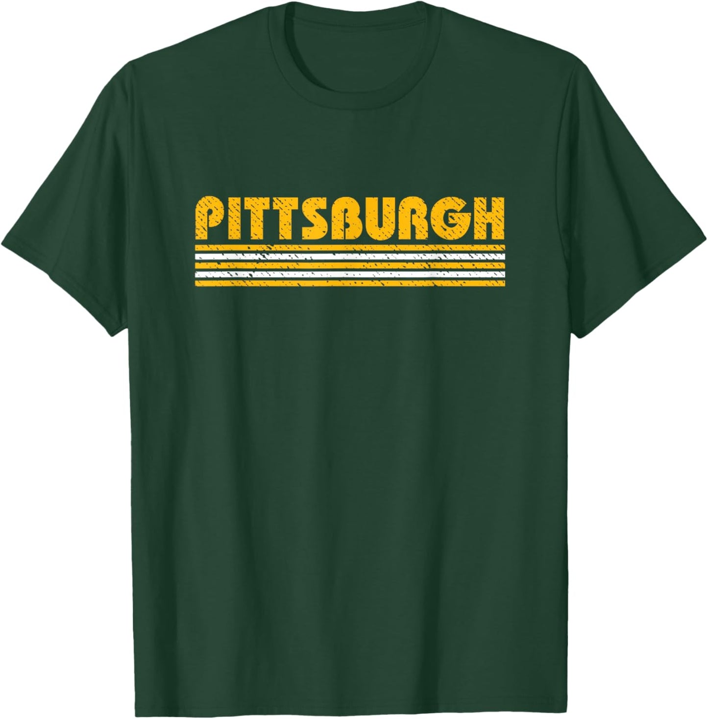 Pittsburgh Vintage 80s Retro Style T-Shirt - T-Shirt | Forest