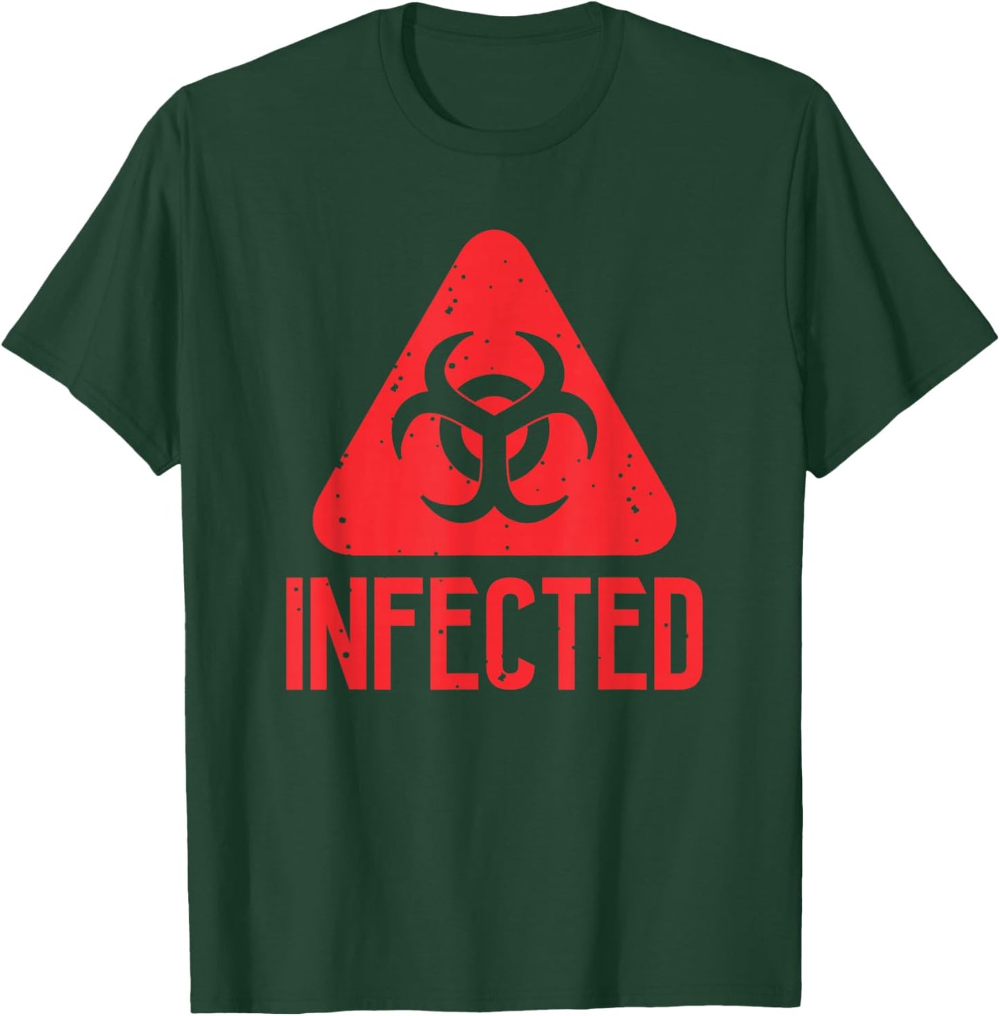 Infected Biohazard Symbol | Zombie Apocalypse T-Shirt - T-Shirt | Forest