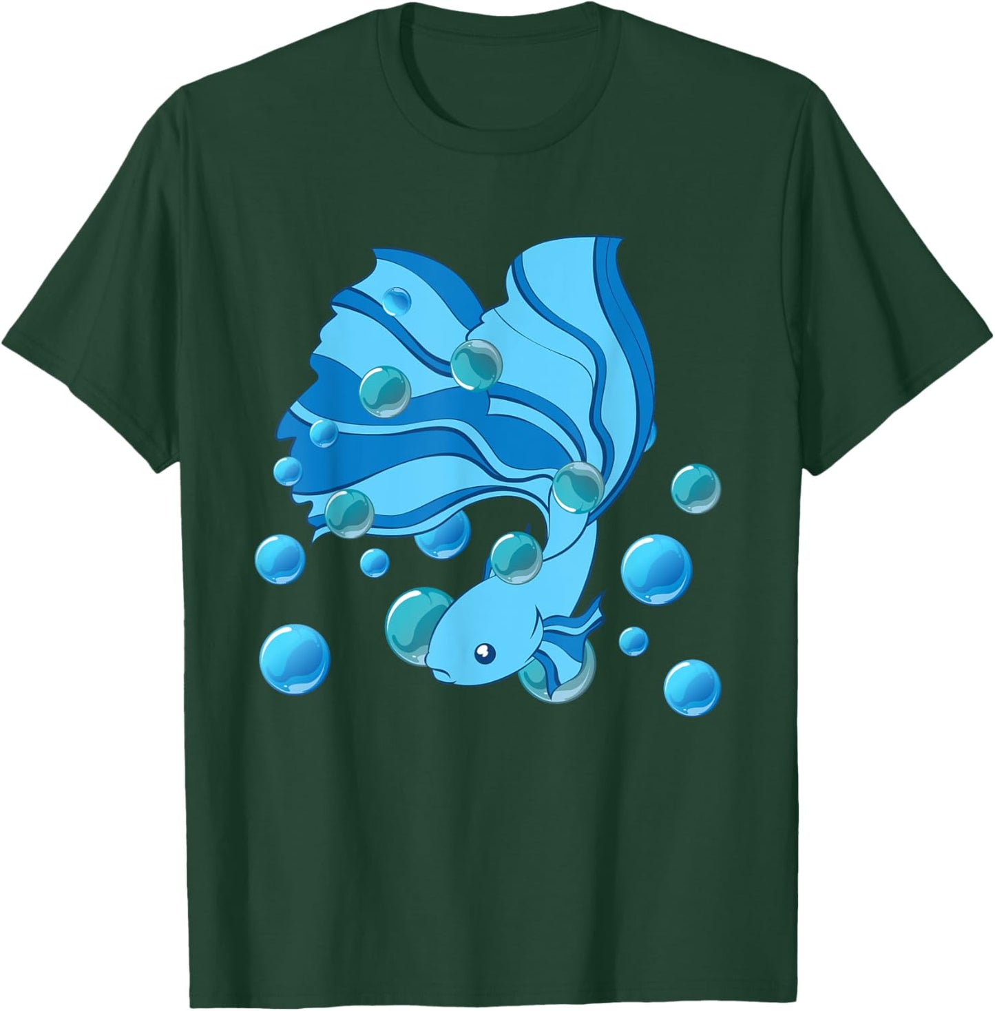 Freshwater Aquarium Siamese Fighting Fish Lover Betta Fish T-Shirt - T-Shirt | Forest