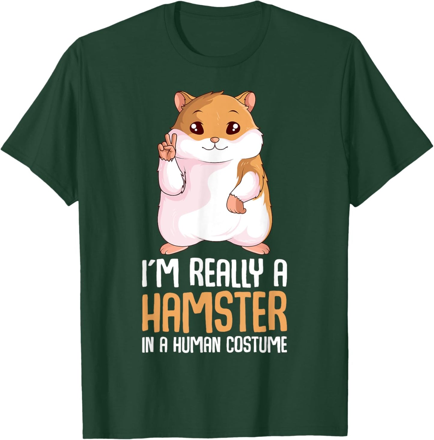 Hamster Costume Hammy Lover Girls Women T-Shirt - T-Shirt | Forest