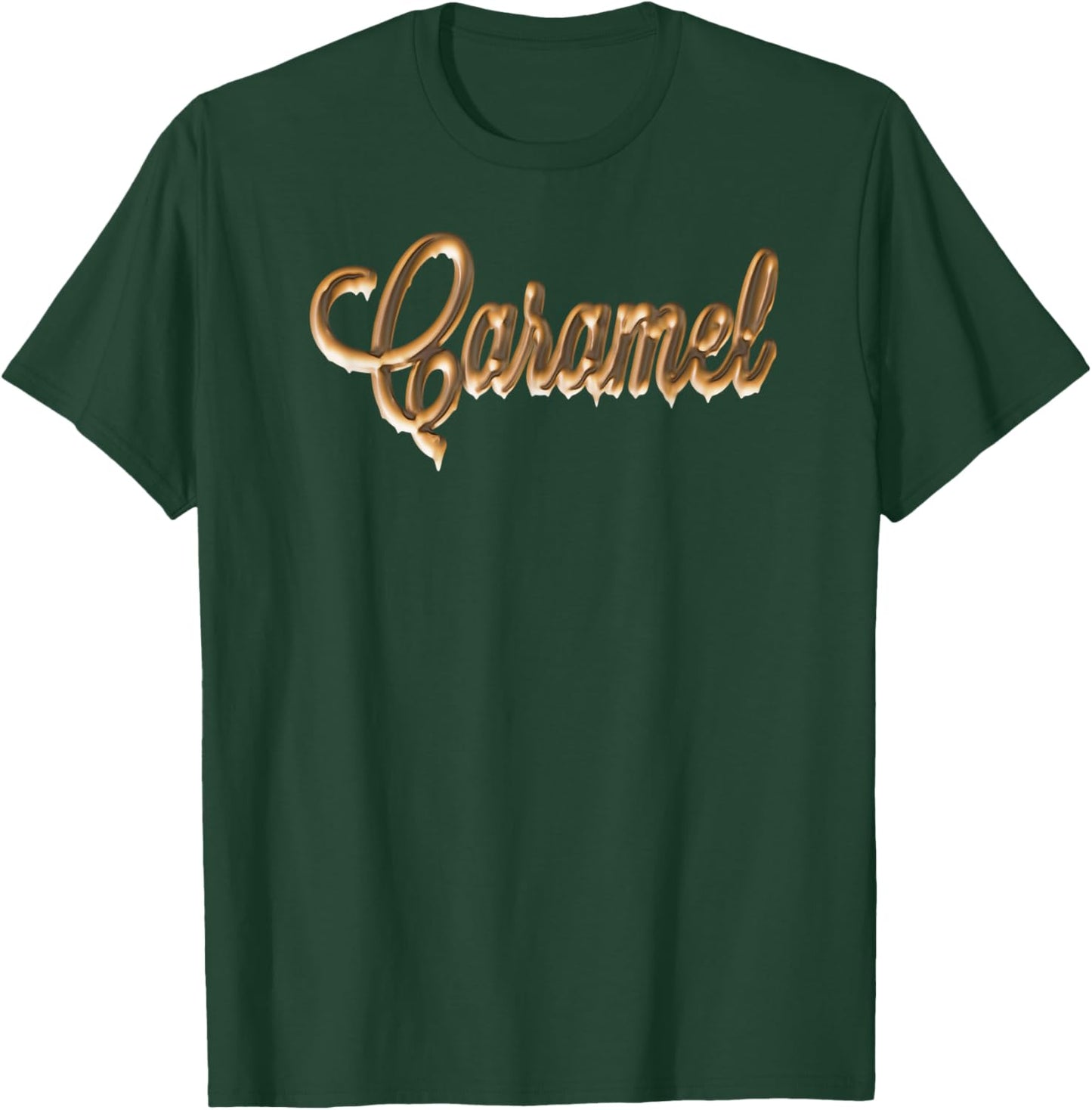 Caramel Melting Graphic Text T-Shirt - T-Shirt | Forest