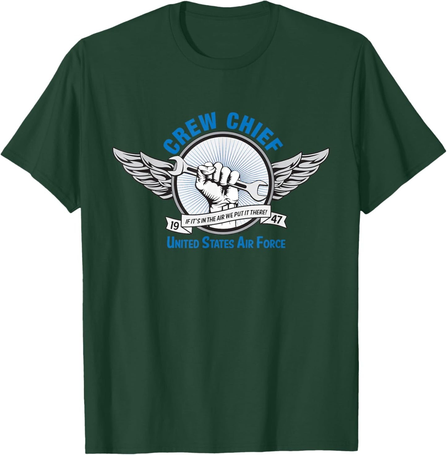 Crew Chief - United States Air Force T-Shirt - T-Shirt | Forest