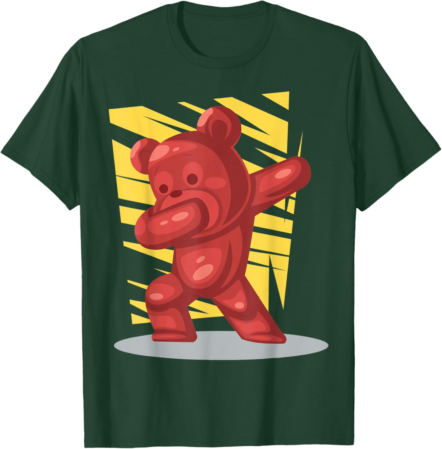 Funny Gummy Bear Lovers Dabbing Gummy Bear Birthday T-Shirt - T-Shirt | Forest