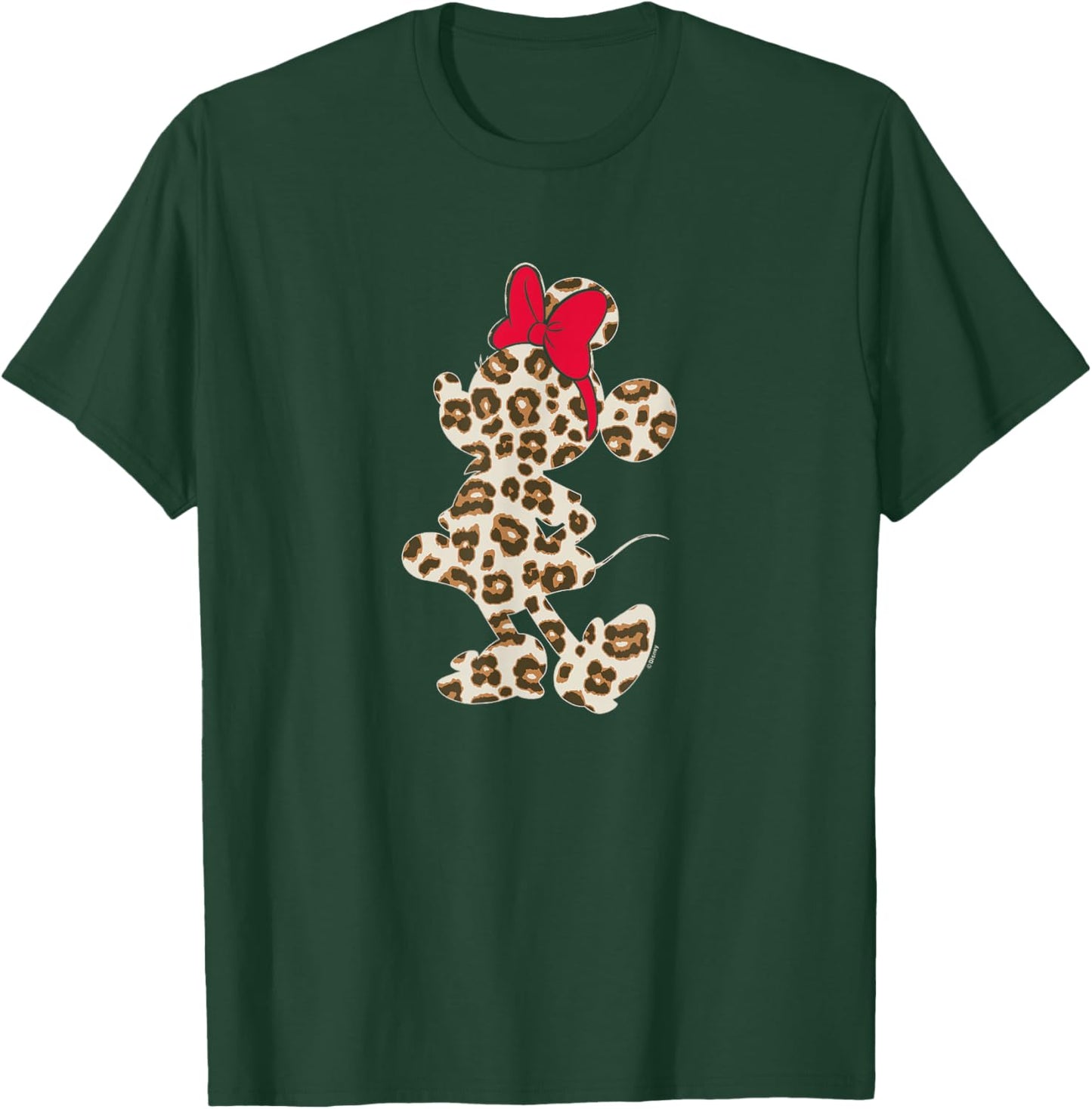 Minnie Mouse - Leopard Silhouette Fill T-Shirt - T-Shirt | Forest