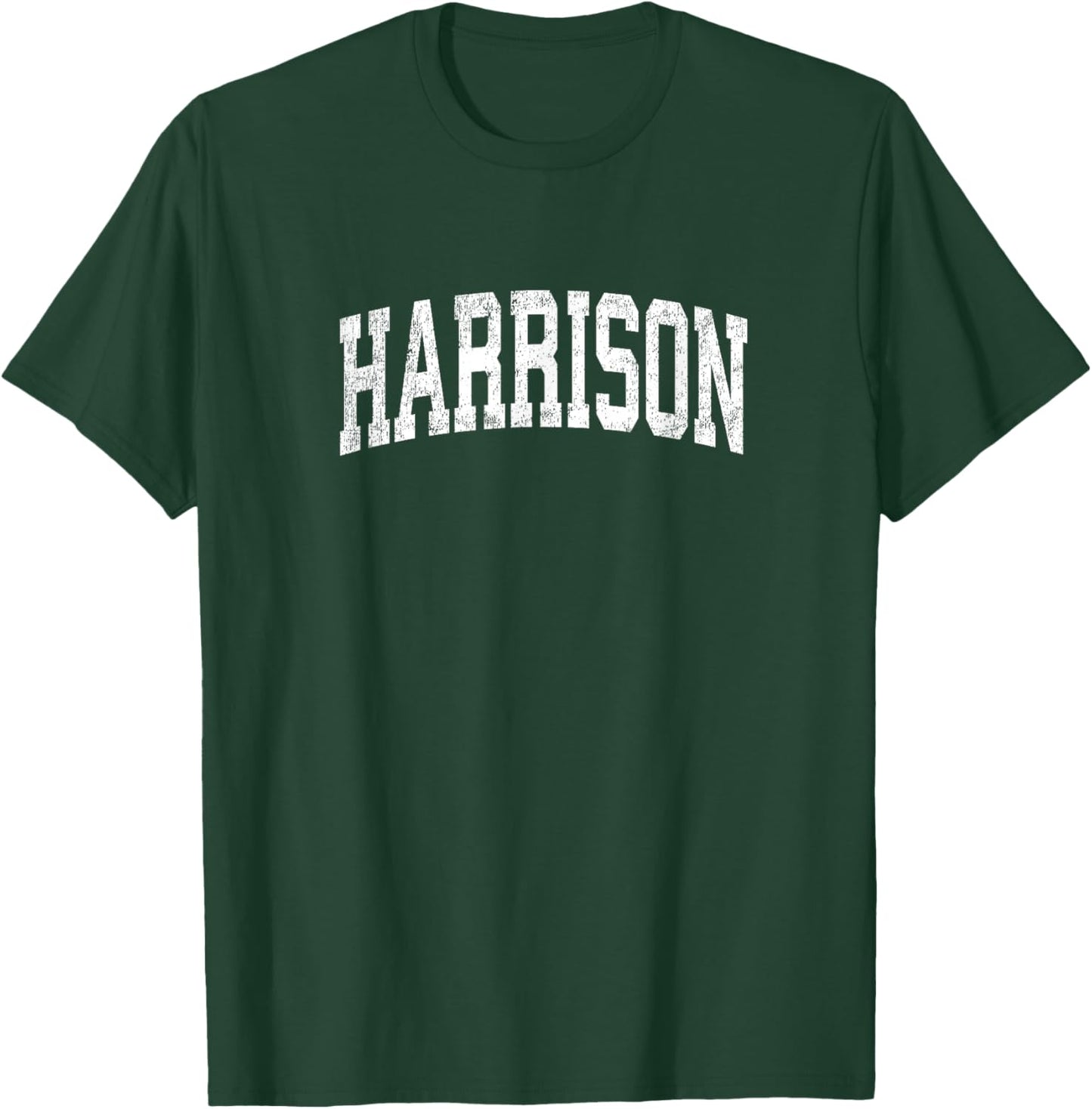Harrison New Jersey NJ Vintage Athletic Sports Design T-Shirt - T-Shirt | Forest
