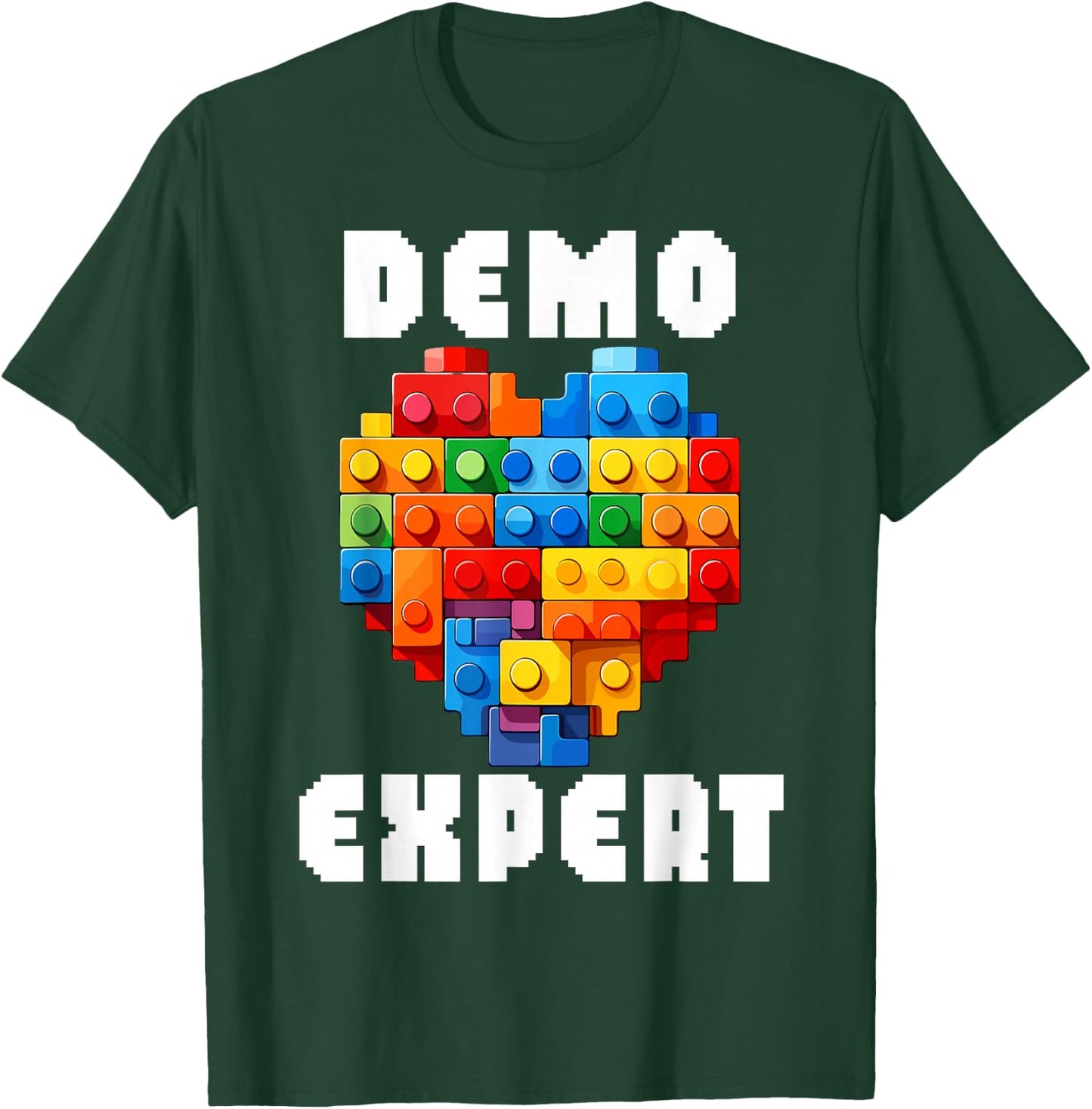 Master Builder Bricks Blocks Play Toys T-Shirt - T-Shirt | Forest