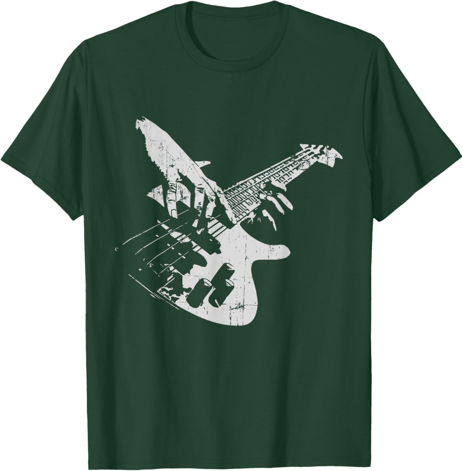 Bass Guitar Vintage for Bassist T-Shirt - T-Shirt | Forest