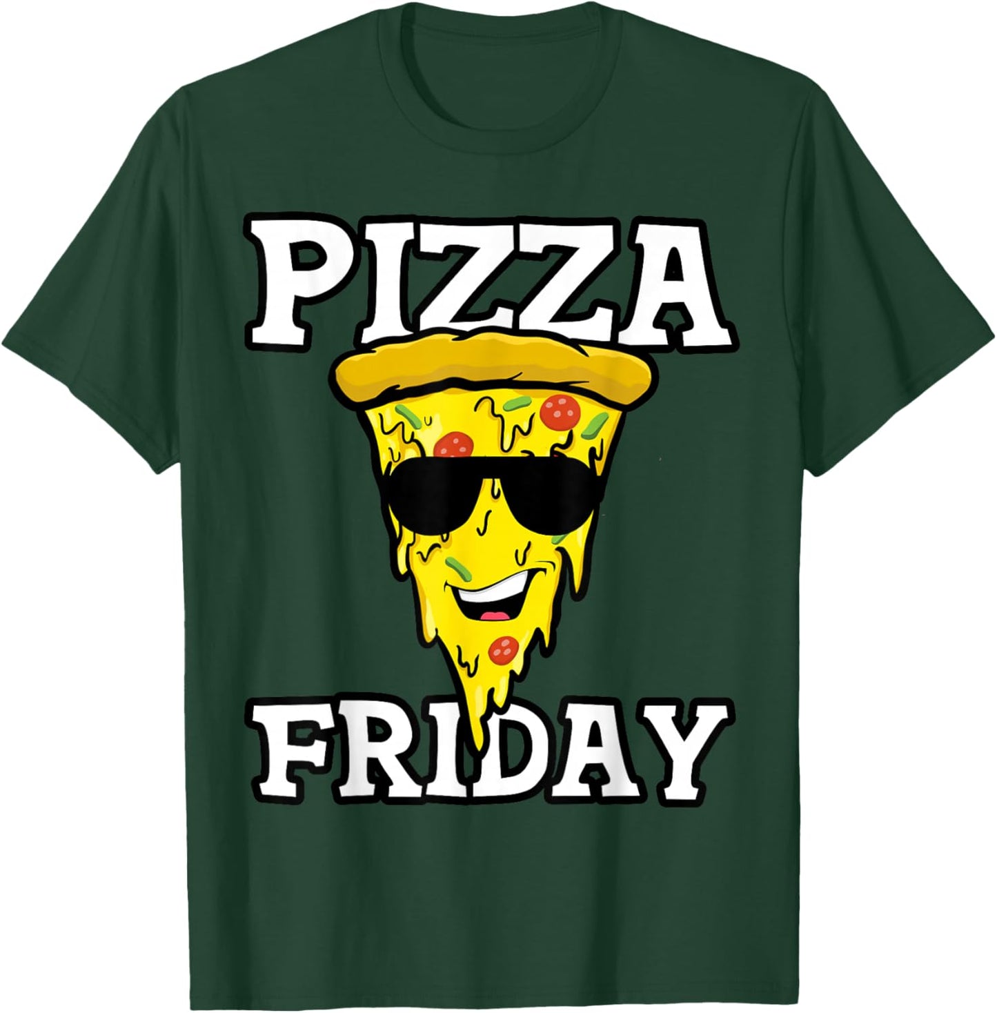 Pizza Friday - Funny Pizza Slice For Pepperoni Lover T-Shirt - T-Shirt | Forest
