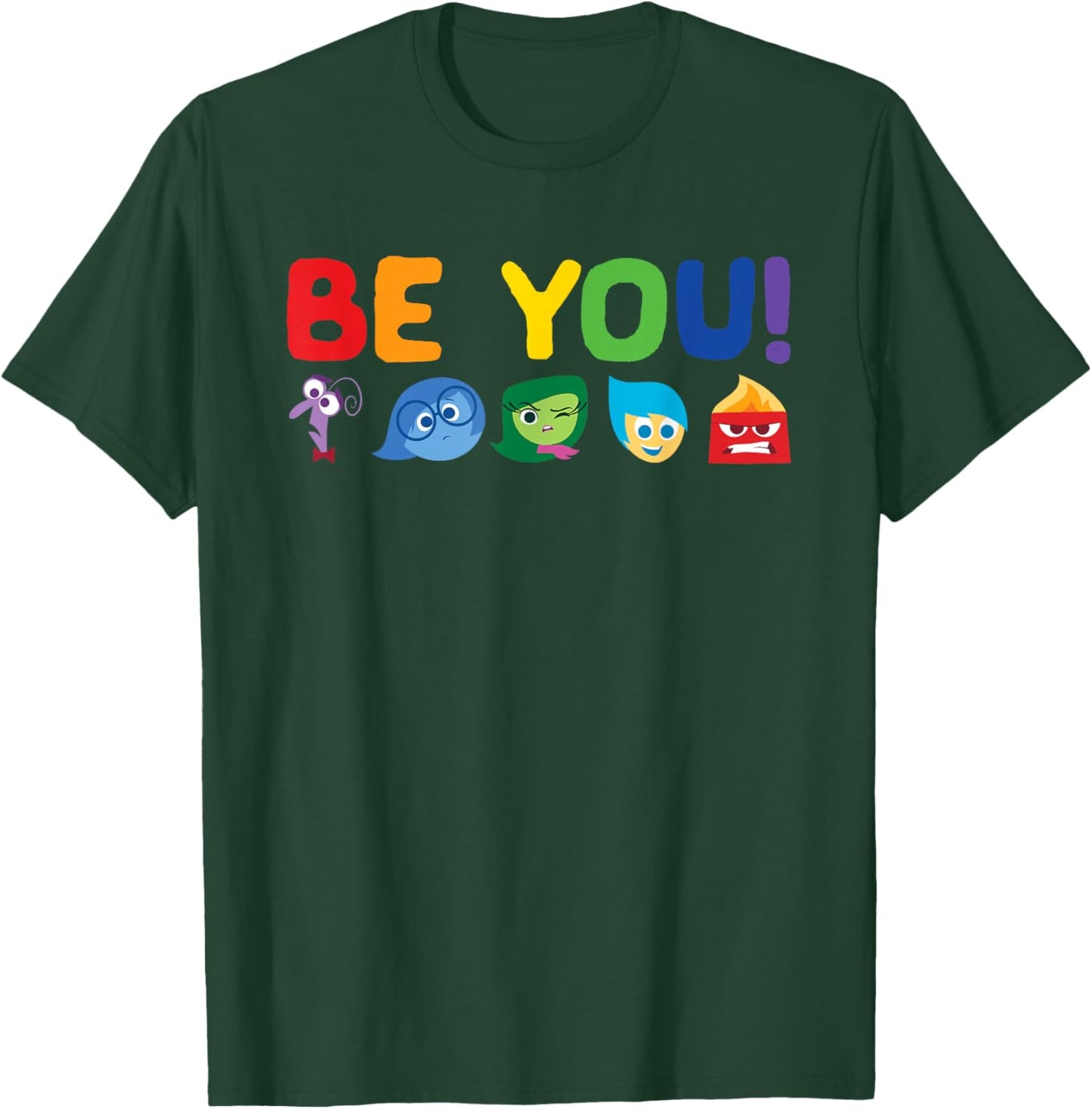 Disney Pixar Inside Out Be You Rainbow Small T-Shirt - T-Shirt | Forest