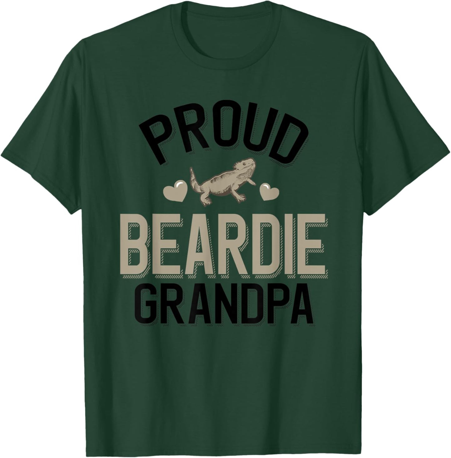 Cute Beardie Grandpa T-Shirt - T-Shirt | Forest