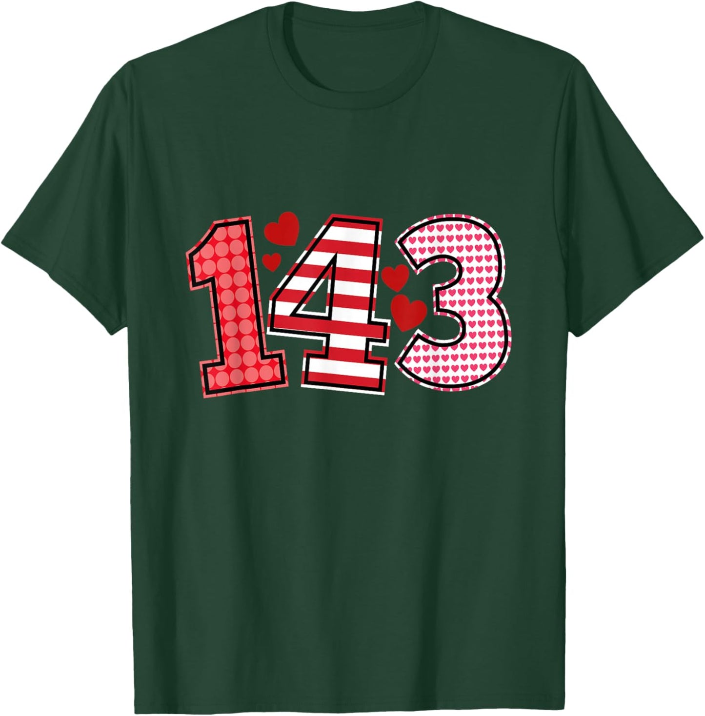 143 I Love You Valentine's Day Valentine's Day 143 T-Shirt - T-Shirt | Forest