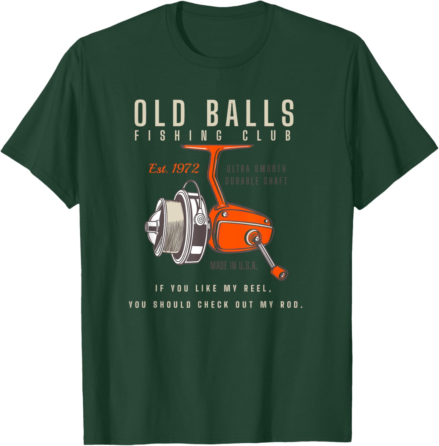 Funny 50th Birthday Fishing Pun 's Over the Hill 50 T-Shirt - T-Shirt | Forest
