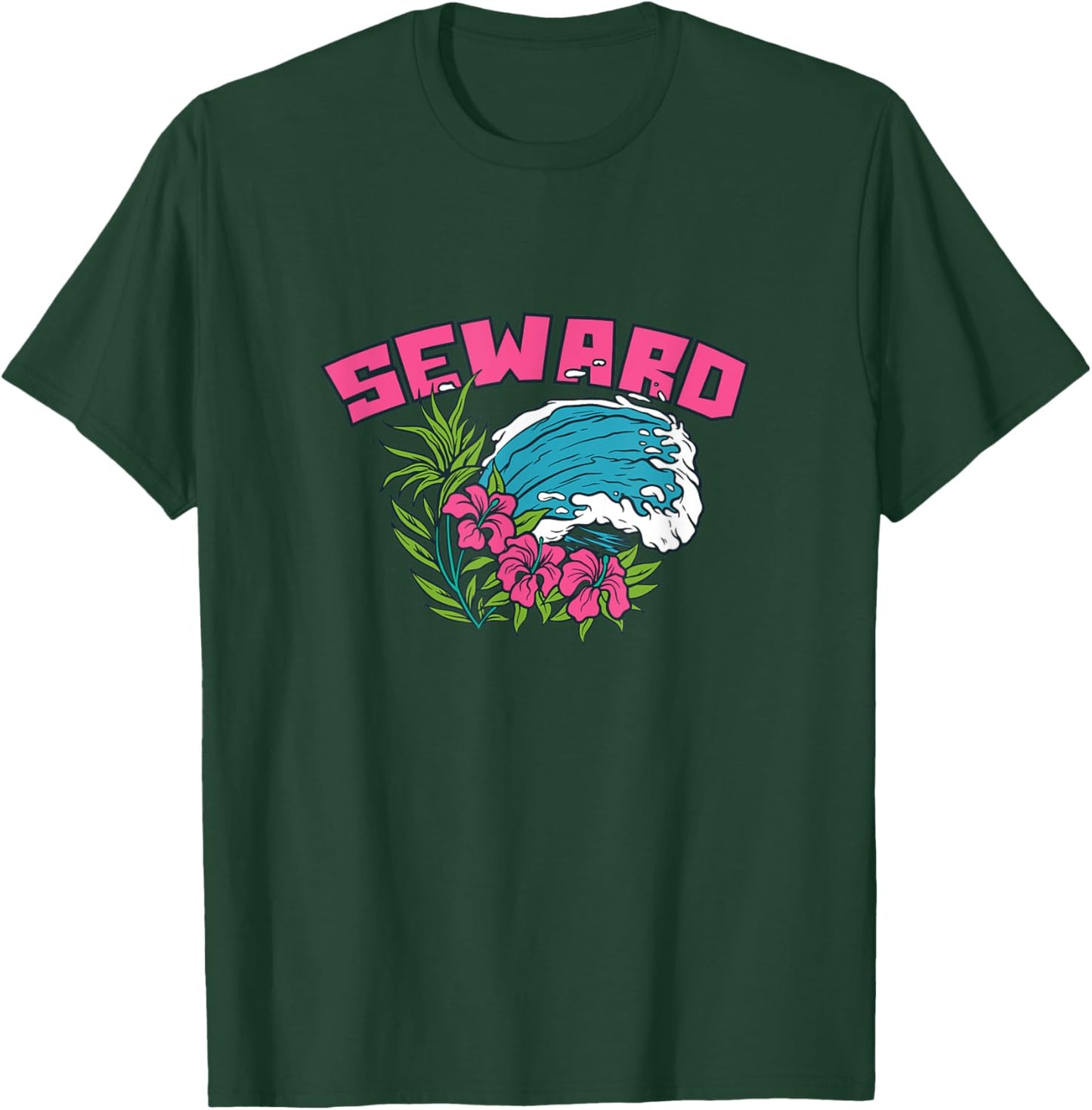 Seward Alaska Summer AK Tropical T-Shirt - T-Shirt | Forest