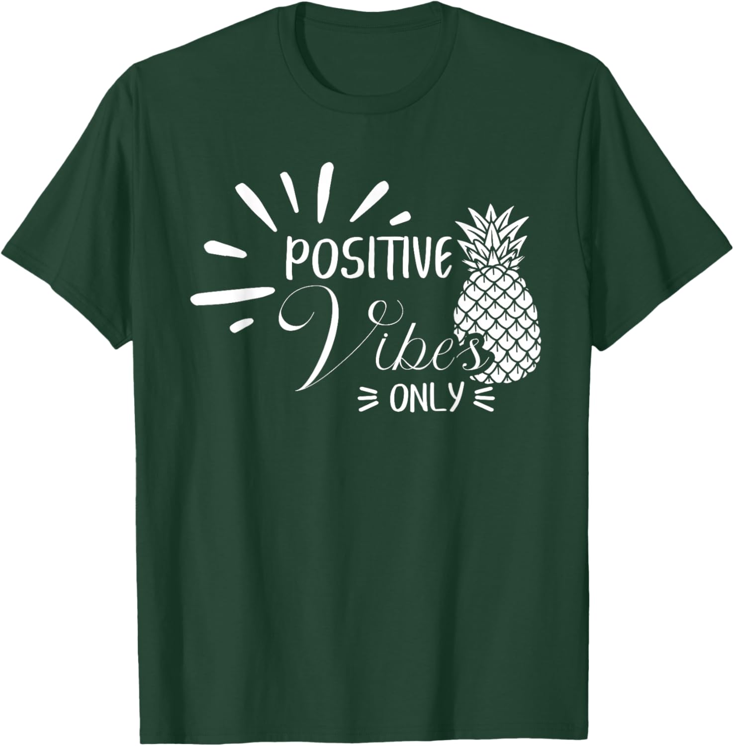 IVF Positive Vibe Only Pineapple Transfer Day Infertility T-Shirt - T-Shirt | Forest