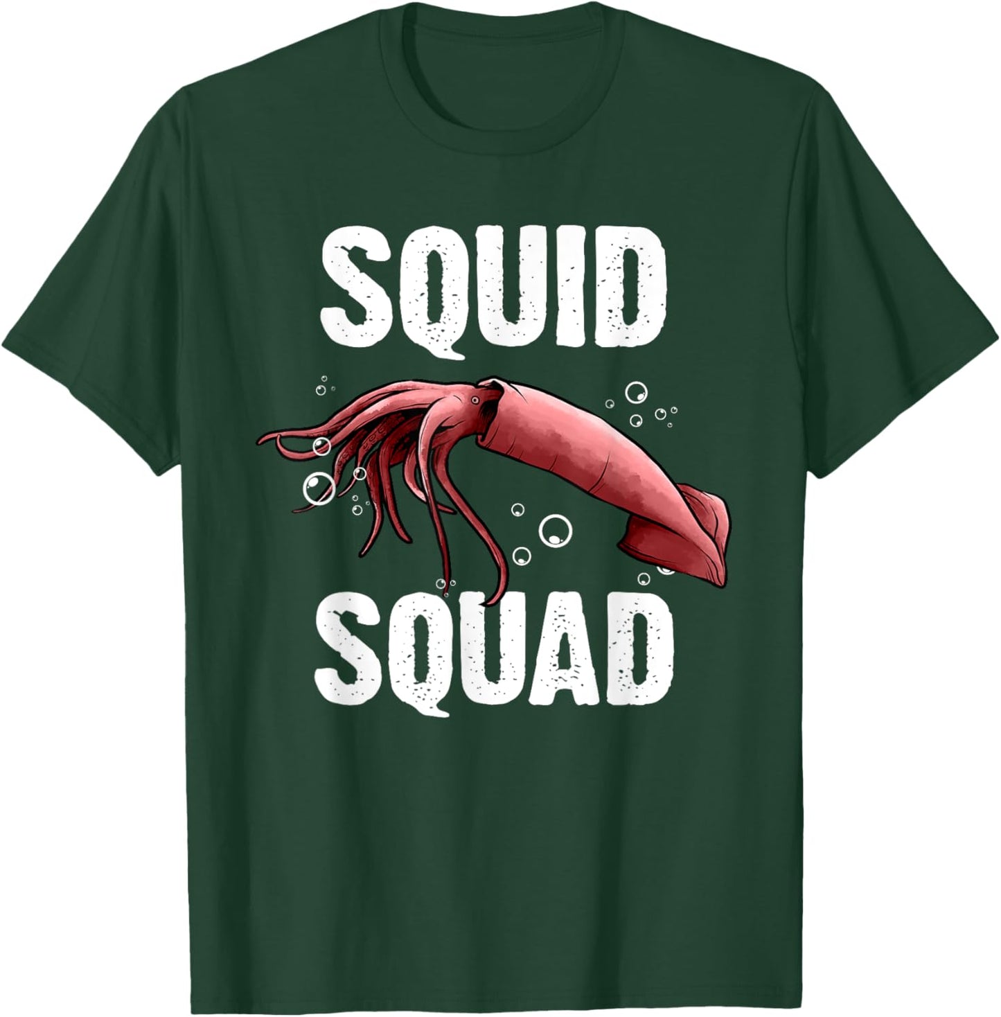 Squid Gift Women Giant Squid Seafood Calamari Lovers T-Shirt - T-Shirt | Forest
