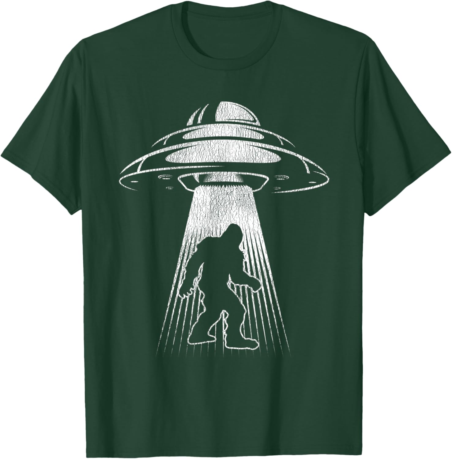 Yeti UFO Bigfoot Alien Abduction Cryptid Sasquatch Bigfoot T-Shirt - T-Shirt | Forest