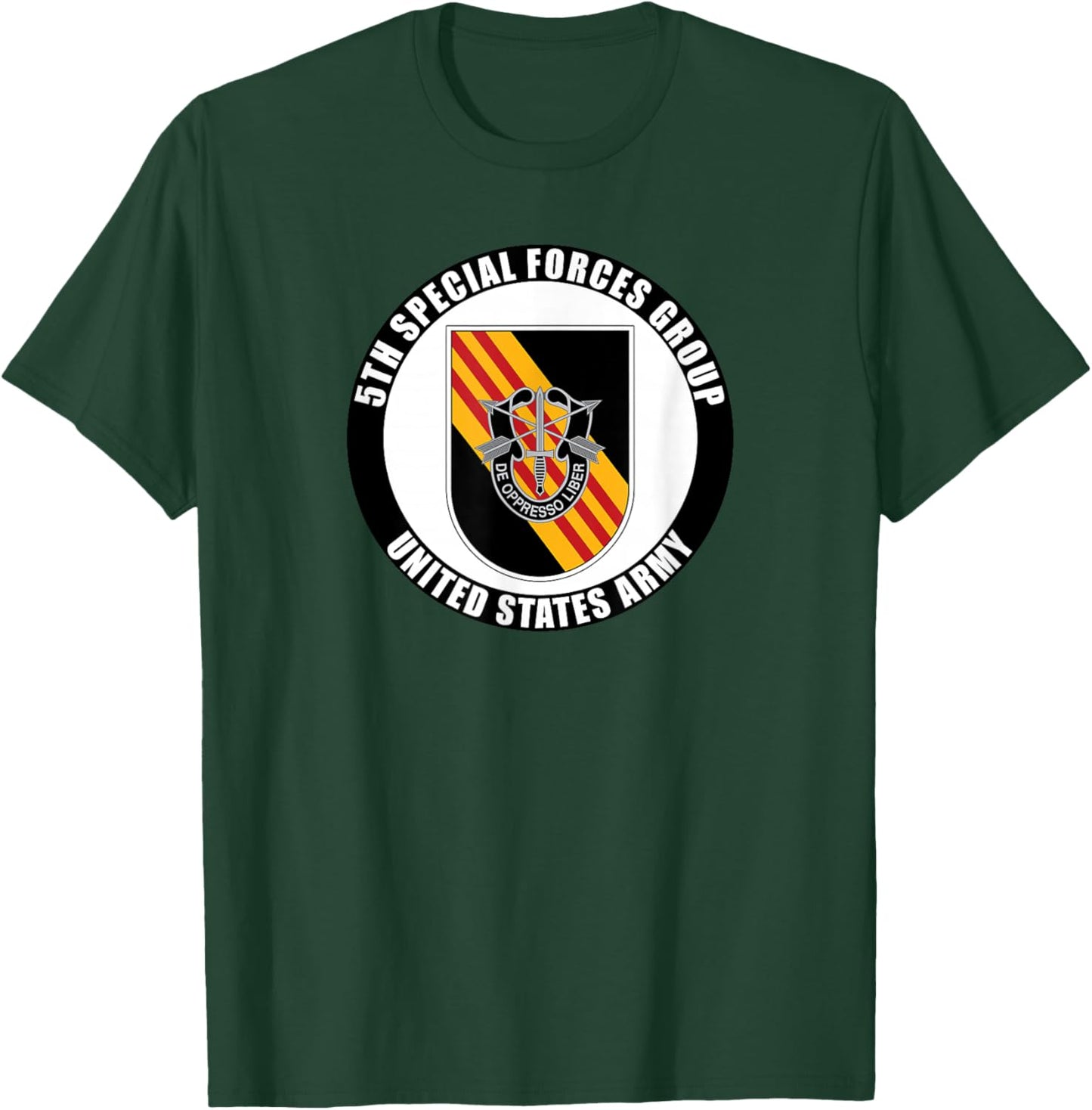 5th Special Forces Group United States Army Veteran Military T-Shirt - T-Shirt | Forest