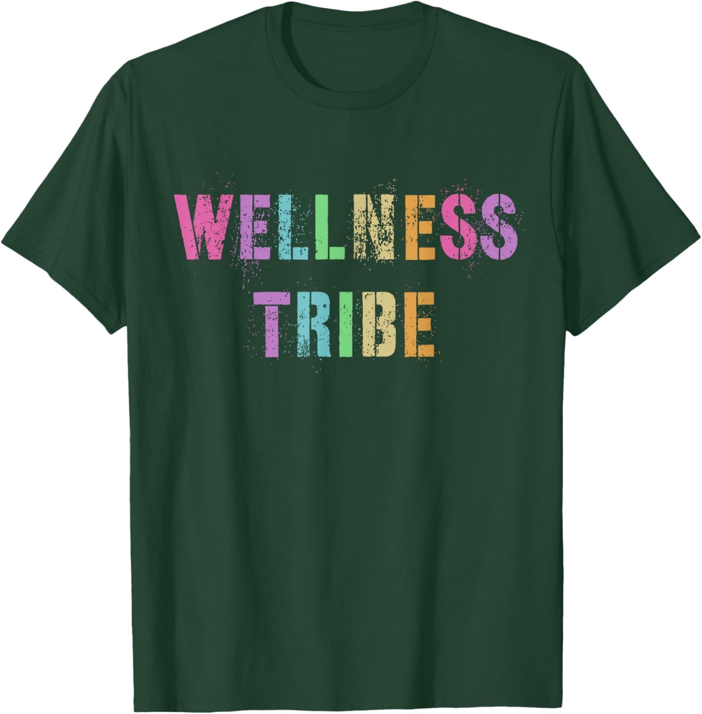 WELLNESS TRIBE Health Trainer Fitness Rockstar Crew Yoga Mom T-Shirt - T-Shirt | Forest