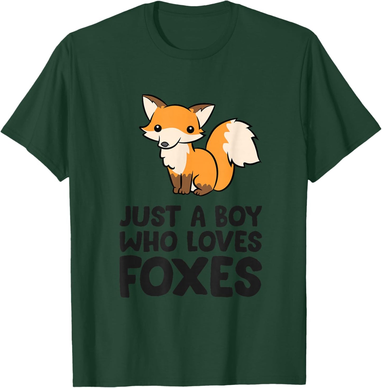Just a Boy Who Loves Foxes T-Shirt - T-Shirt | Forest
