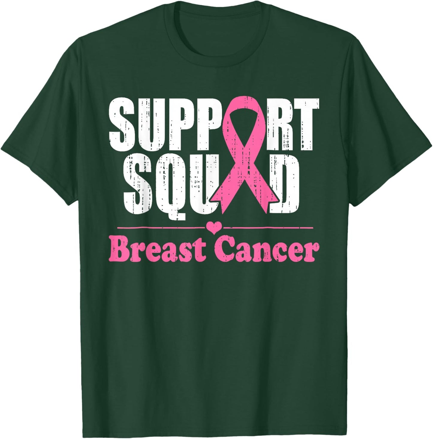 Support Squad Breast Cancer Awareness Month Men Women Kids T-Shirt - T-Shirt | Forest