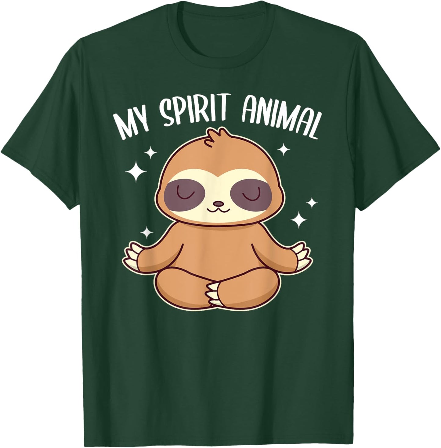 Sloth Is My Spirit Animal Lazy Sloth T-Shirt - T-Shirt | Forest