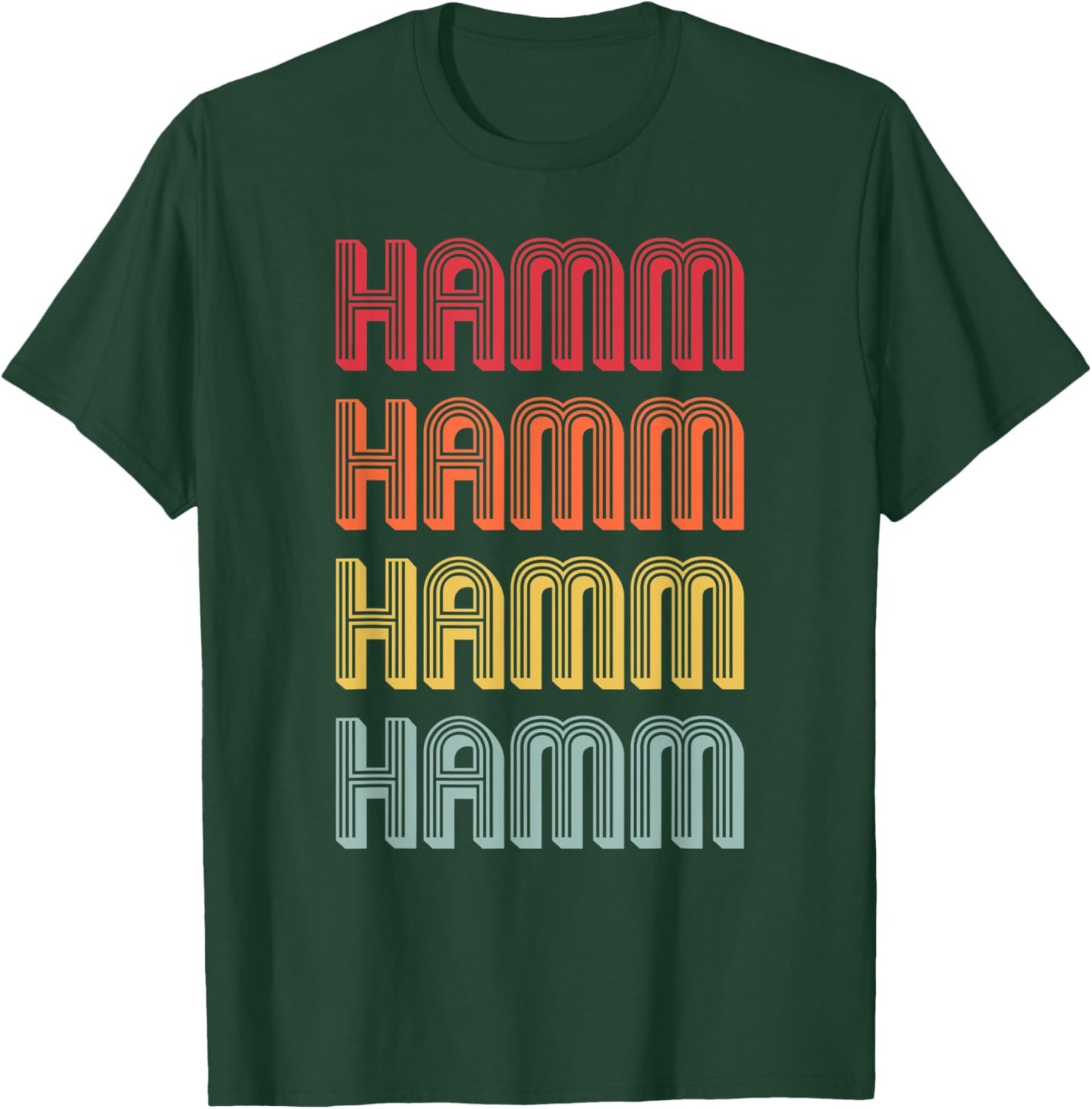HAMM Gift Surname Funny Retro Vintage 80s Birthday Reunion T-Shirt - T-Shirt | Forest