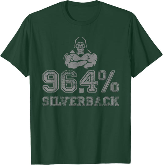 96.4% Silverback Gorilla Gym Apperal and gear, Gym wear T-Shirt - T-Shirt | Forest