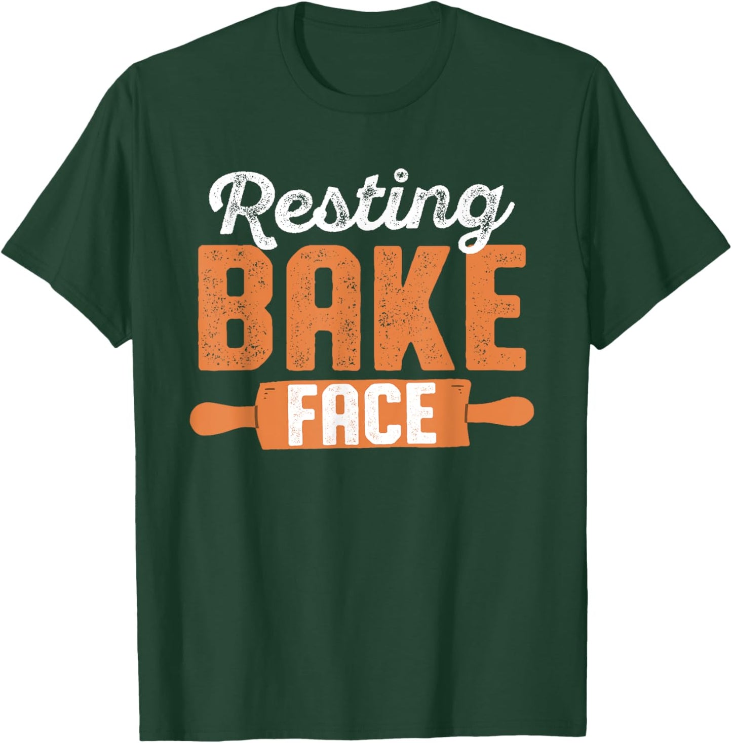 Resting Bake Face - Funny Baking Pun Design T-Shirt - T-Shirt | Forest