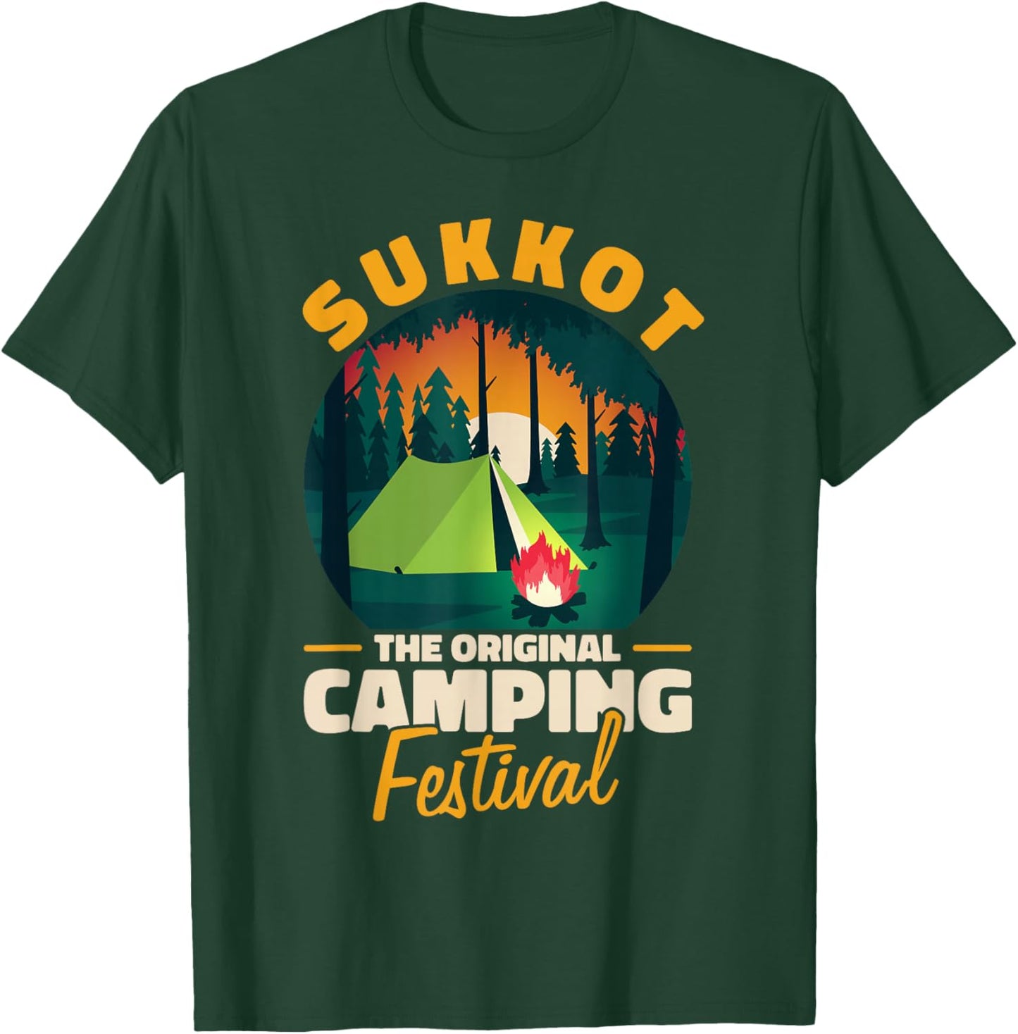The Original Camping Festival SUKKOT T-Shirt - T-Shirt | Forest