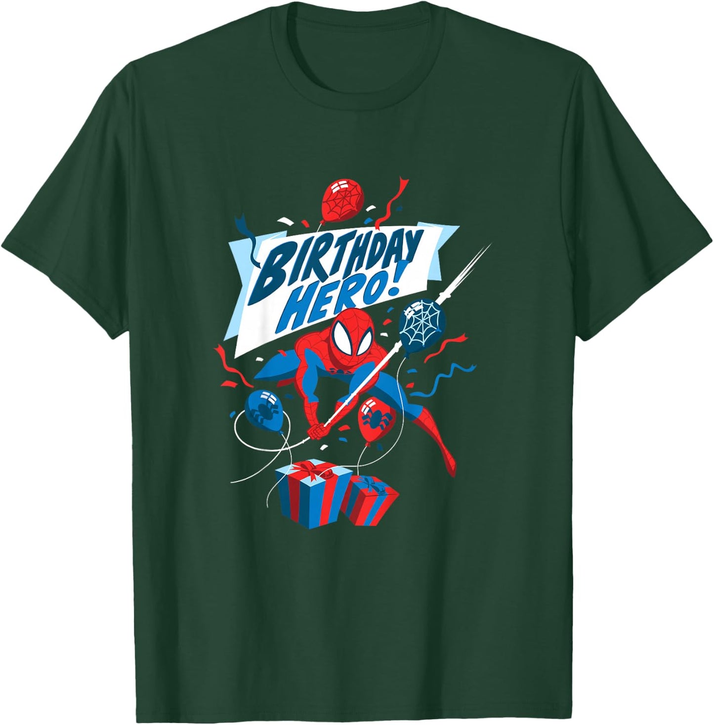 Kids Marvel Spider-Man Birthday Hero T-Shirt - T-Shirt | Forest