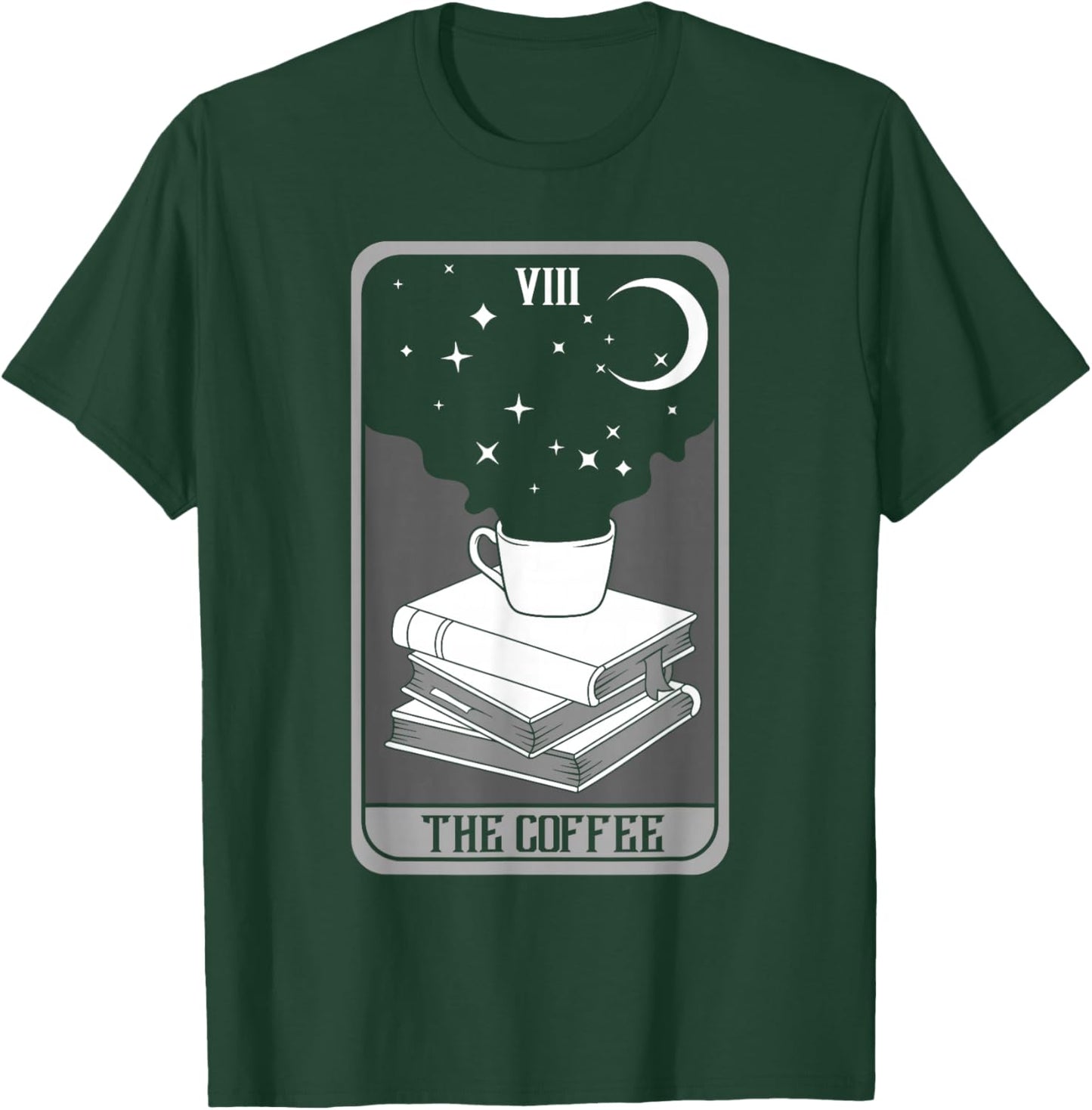 Tarot Card Coffee Shirt Fortune Teller Coffee Lover Drinker T-Shirt - T-Shirt | Forest