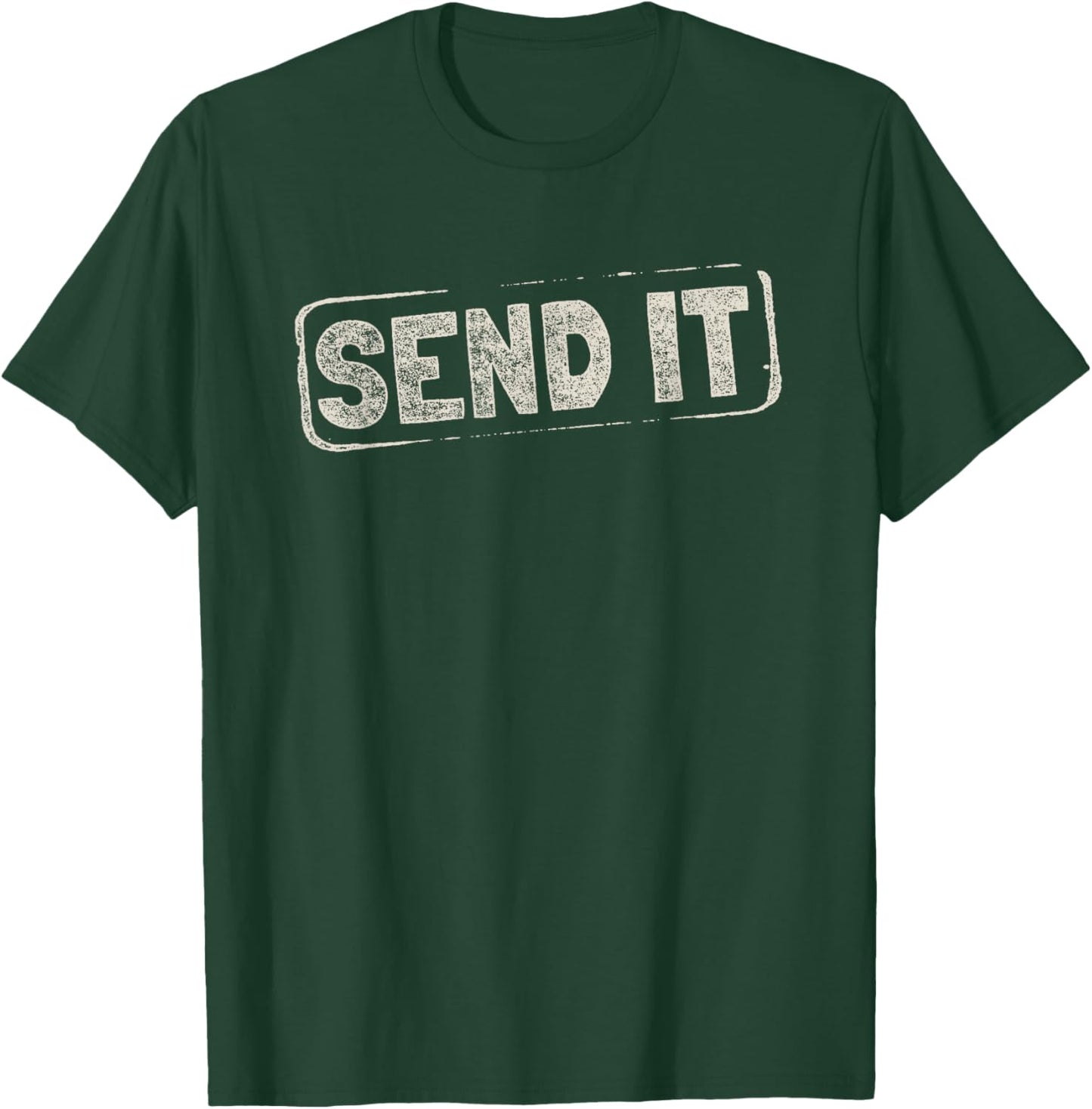 Send It Design For Whitewater Kayaking T-Shirt - T-Shirt | Forest