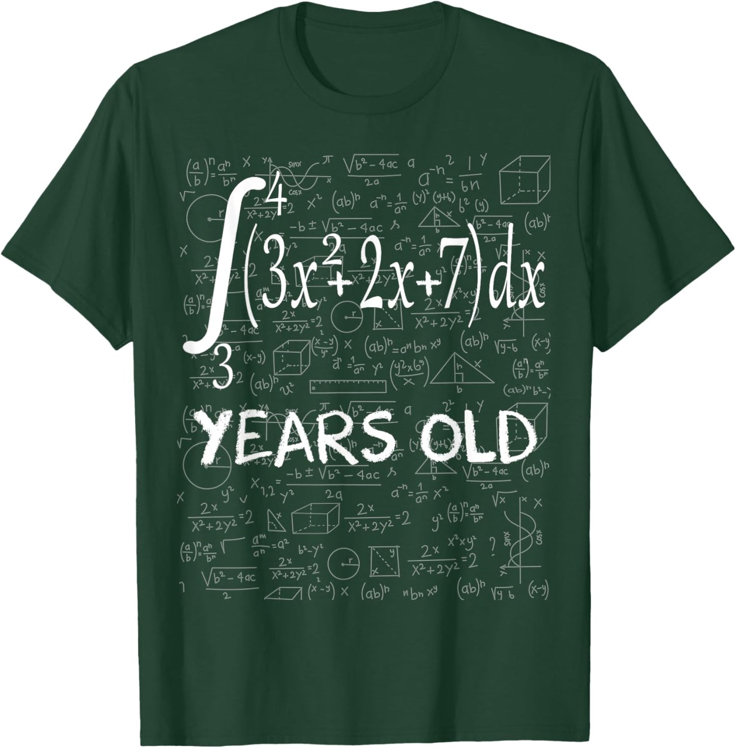 Funny math geek 51 years old 51st birthday integral calculus T-Shirt - T-Shirt | Forest