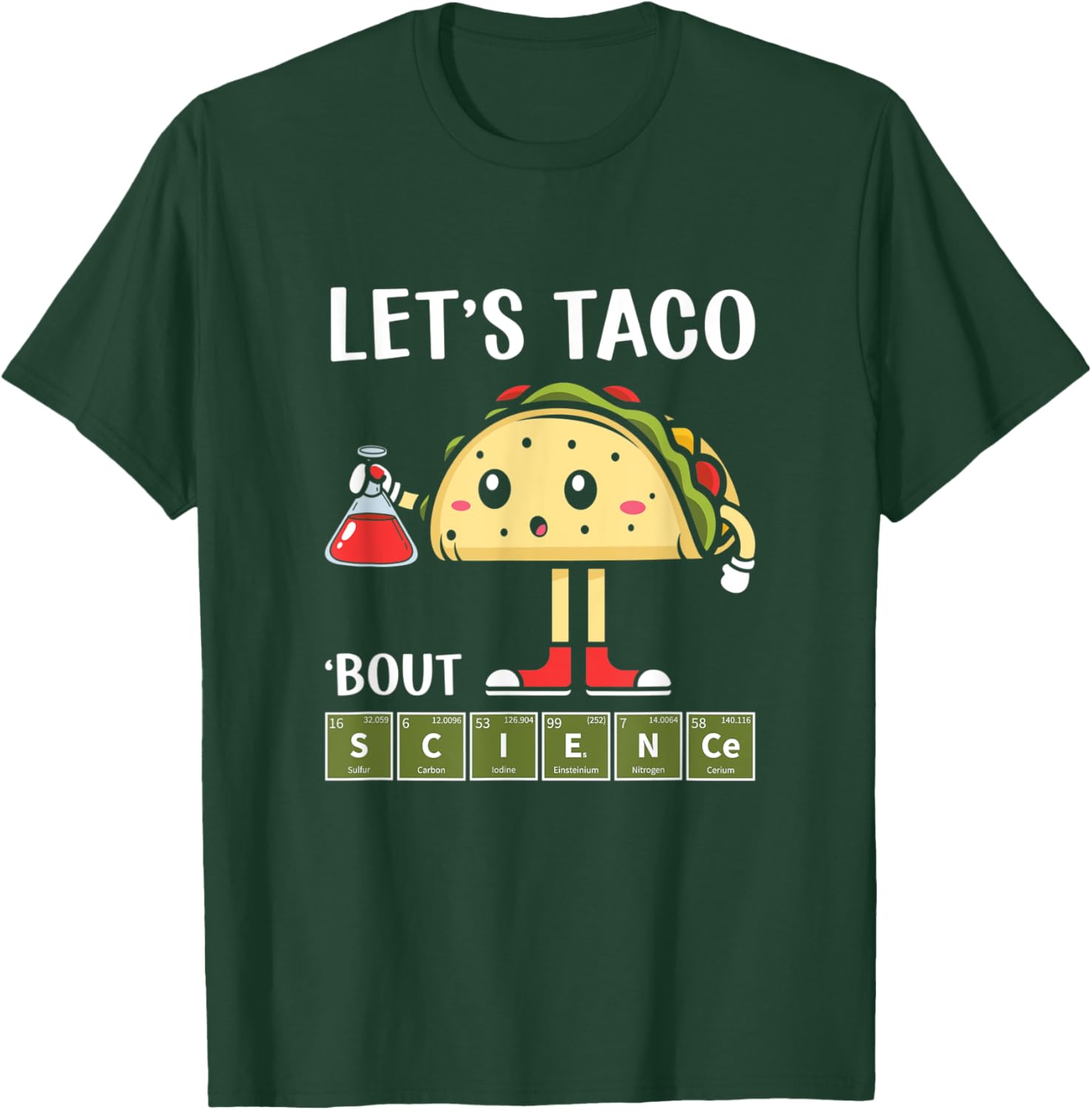 Science, Stem Let's Taco About Science Stem Students Apparel T-Shirt - T-Shirt | Forest