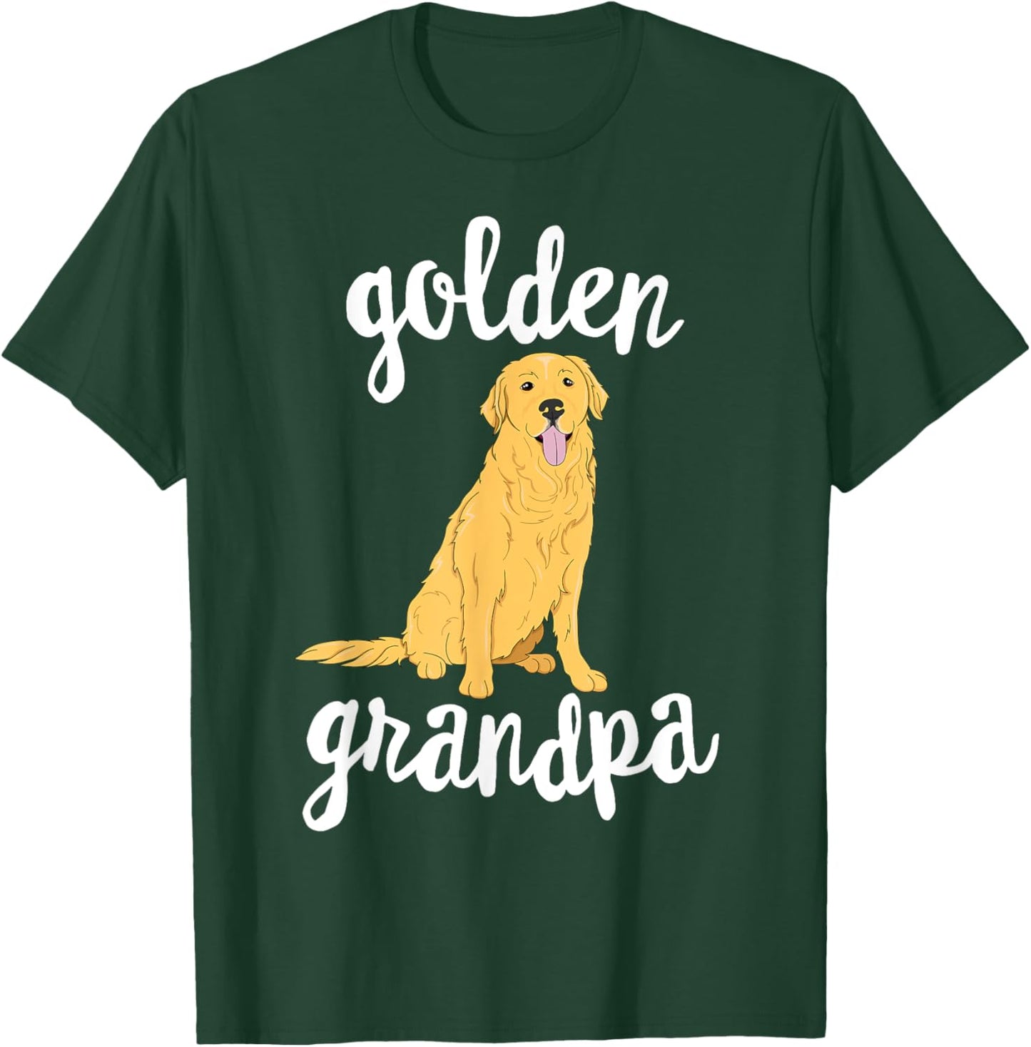 Golden Retriever Grandpa Pawpa Dog Grandparents Grand Paw T-Shirt - T-Shirt | Forest