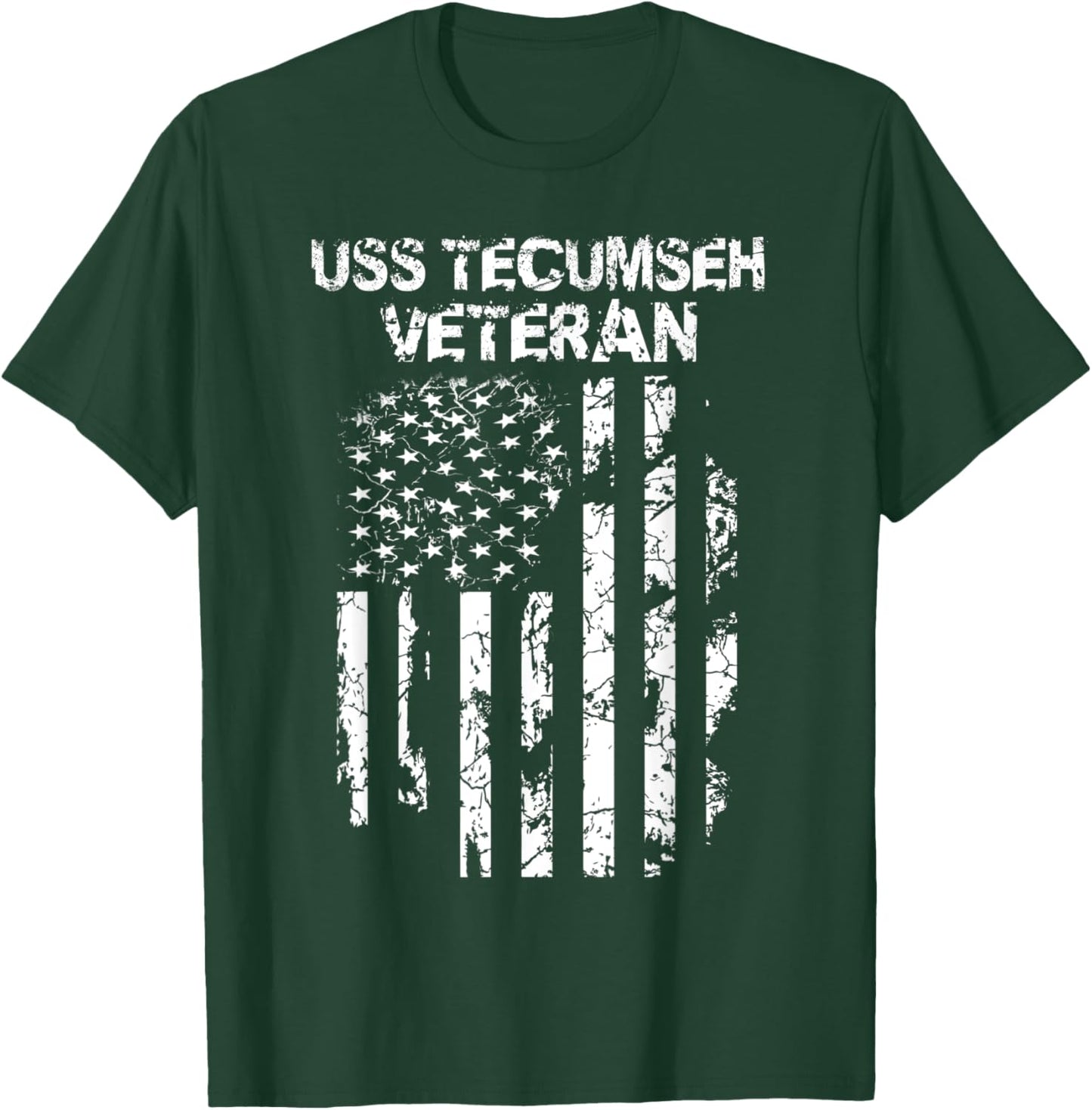 USS Tecumseh Veteran T-Shirt - T-Shirt | Forest