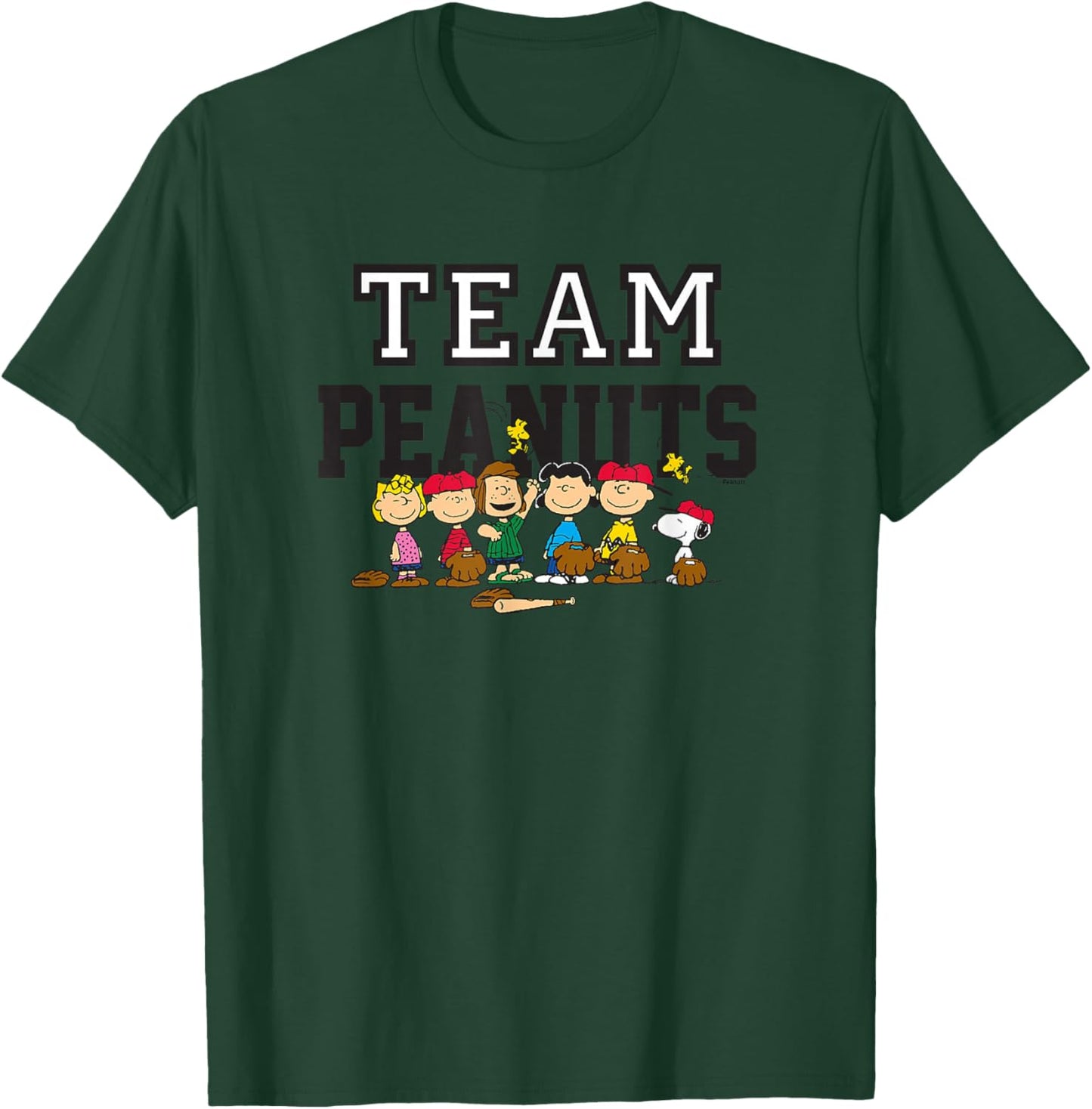 Peanuts - Baseball Team Group T-Shirt - T-Shirt | Forest