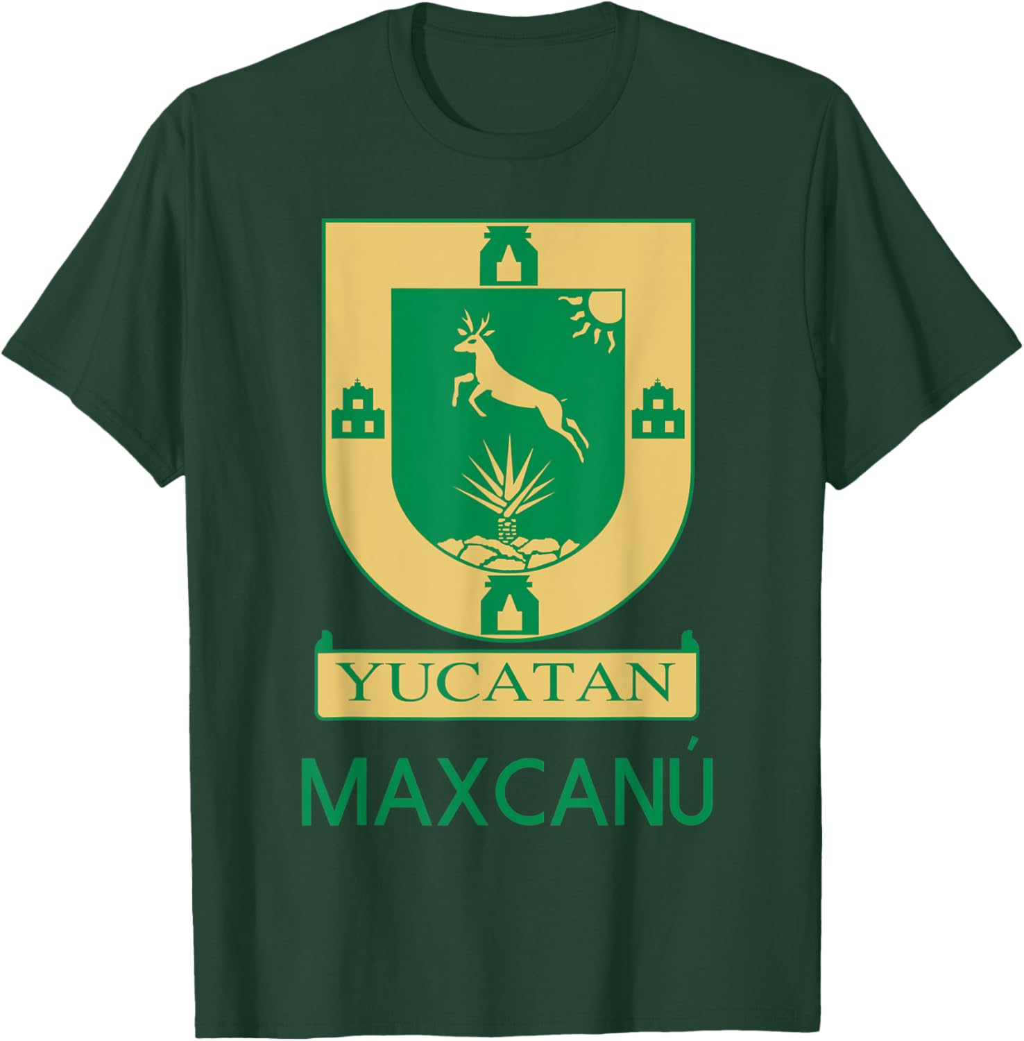Maxcanu Yucatan Estado De Mexico Escudo Eagle Aguila T-Shirt - T-Shirt | Forest