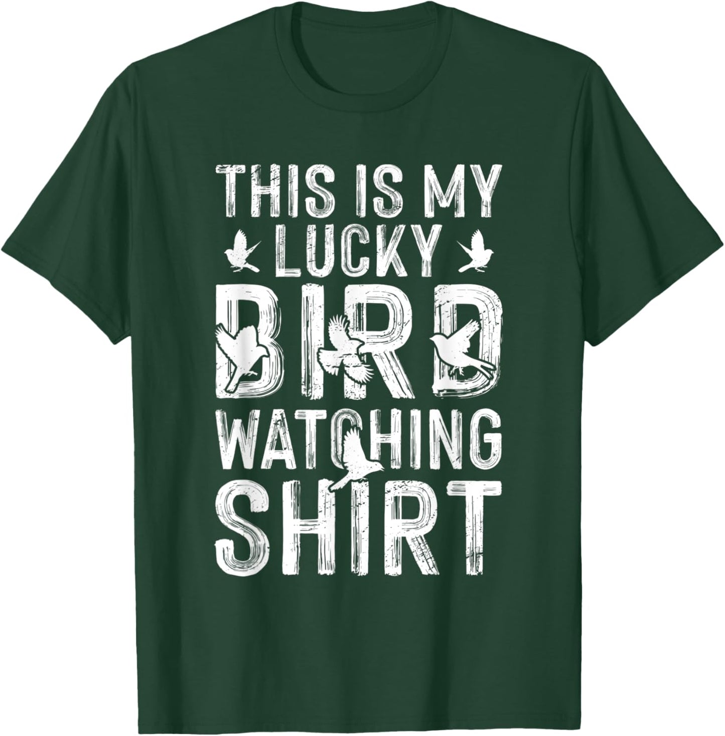 This Is My Lucky Birdwatching Shirt Birdwatcher Birding T-Shirt - T-Shirt | Forest
