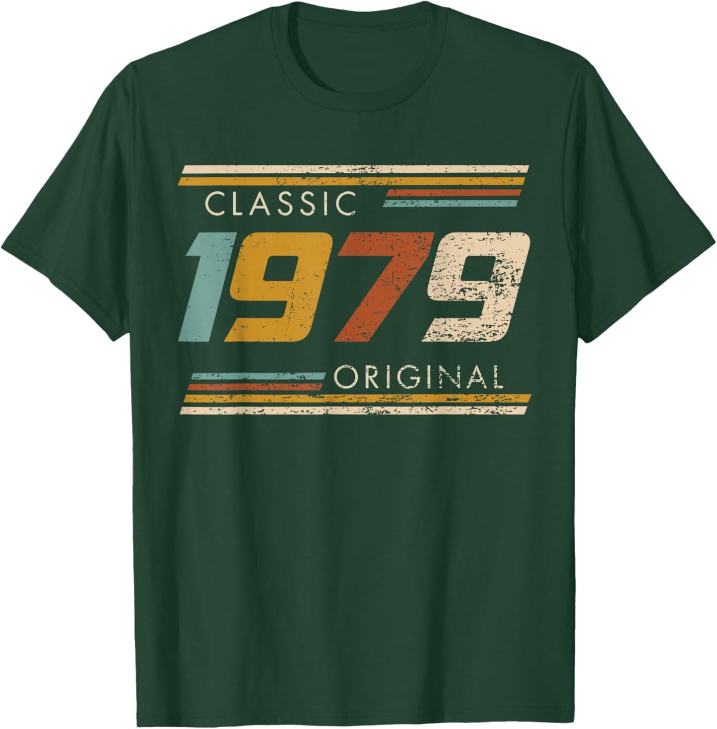 Classic 1979 Original Vintage Birthday Est 1979 Edition T-Shirt - T-Shirt | Forest