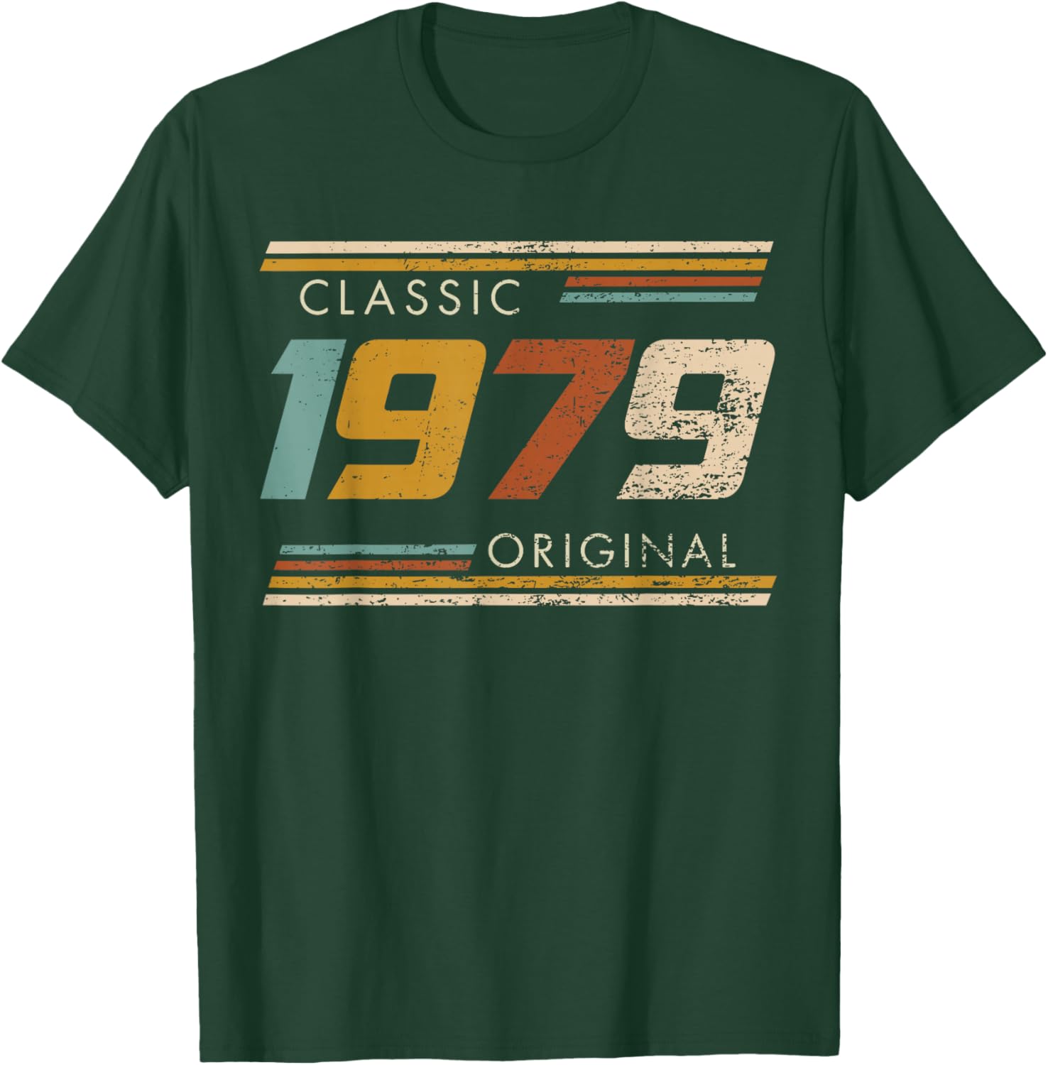 Classic 1979 Original Vintage Birthday Est 1979 Edition T-Shirt - T-Shirt | Forest